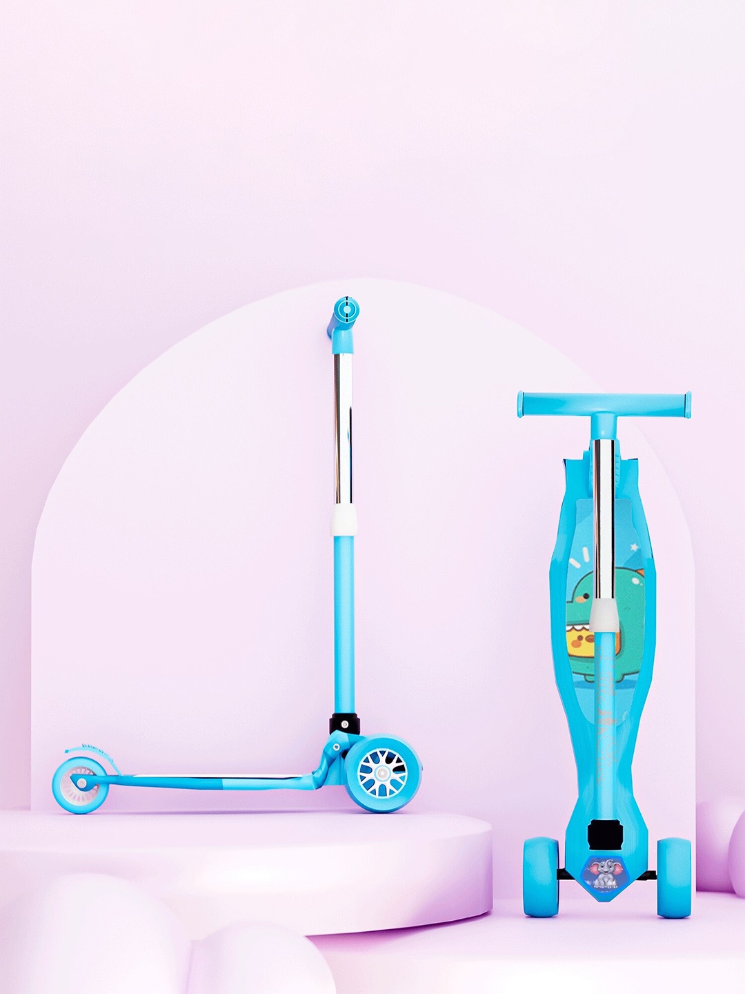 

Little Olive 4 Level Height Adjustable Scooter With LED Lights, Blue