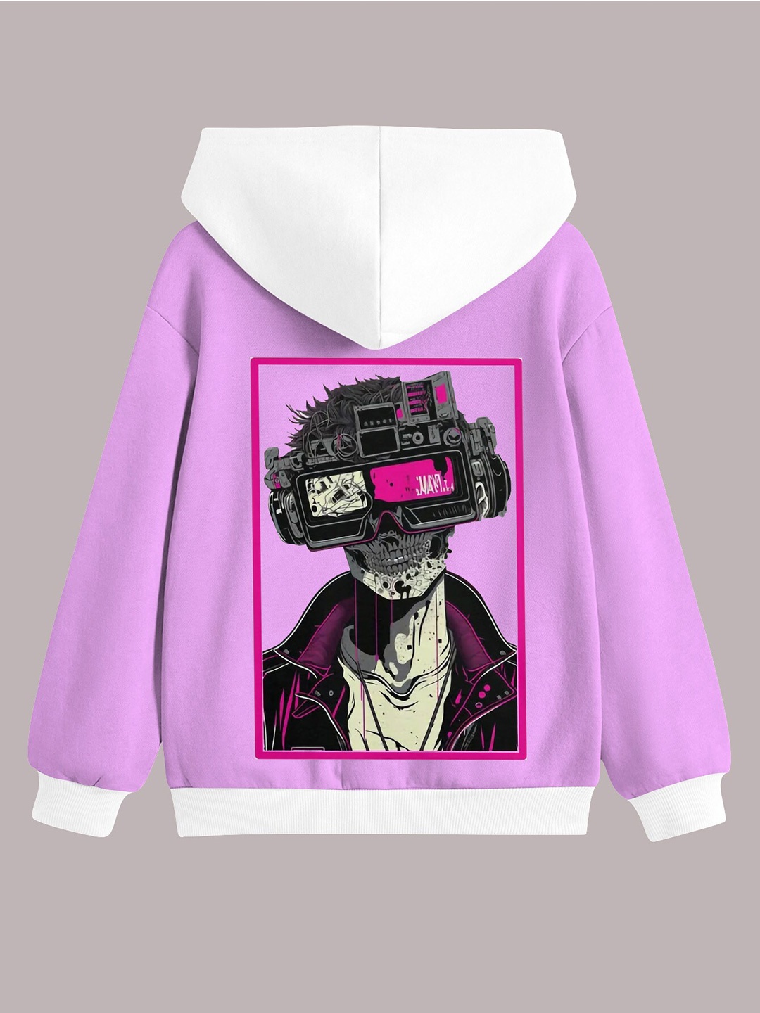 

BAESD Boys Graphic Printed Hooded Fleece Pullover Sweatshirt, Lavender