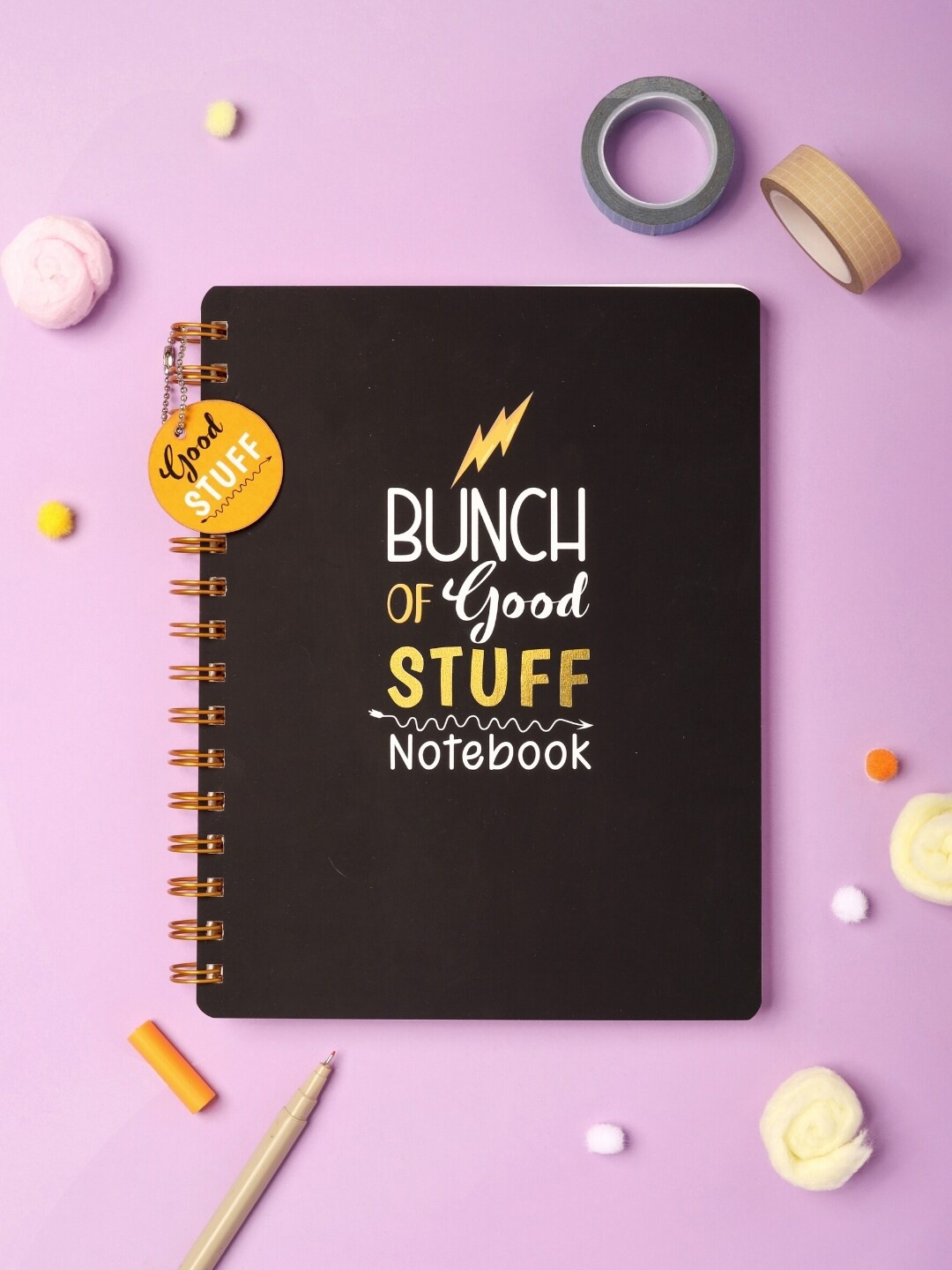 

Doodle Self Design Notebook Stationery, Black
