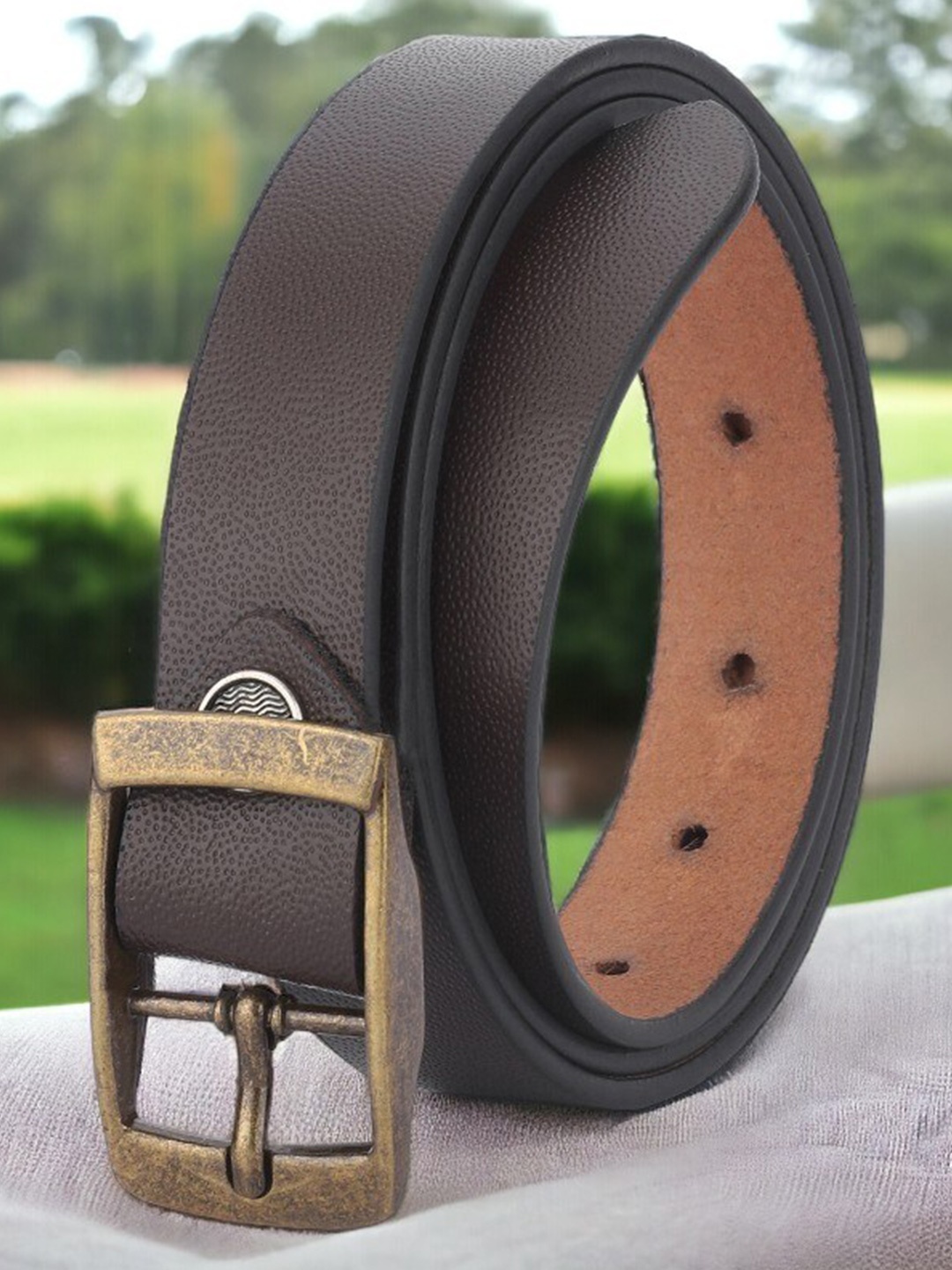 

DressBerry Women Leather Formal Belt, Brown