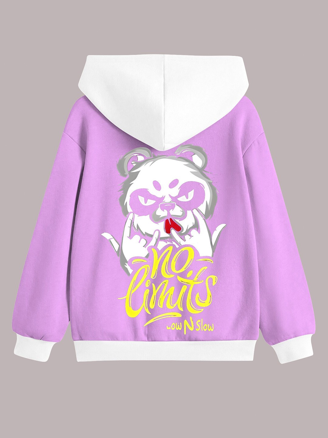 

BAESD Boys Graphic Printed Hooded Fleece Pullover Sweatshirt, Lavender