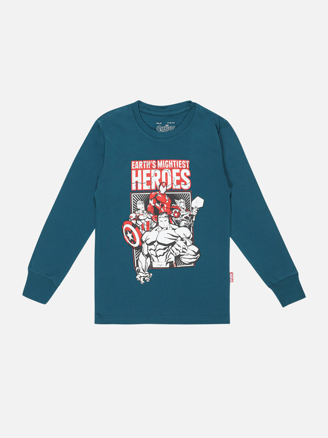 

Bodycare Boys Typography Printed Cotton Applique T-shirt, Blue