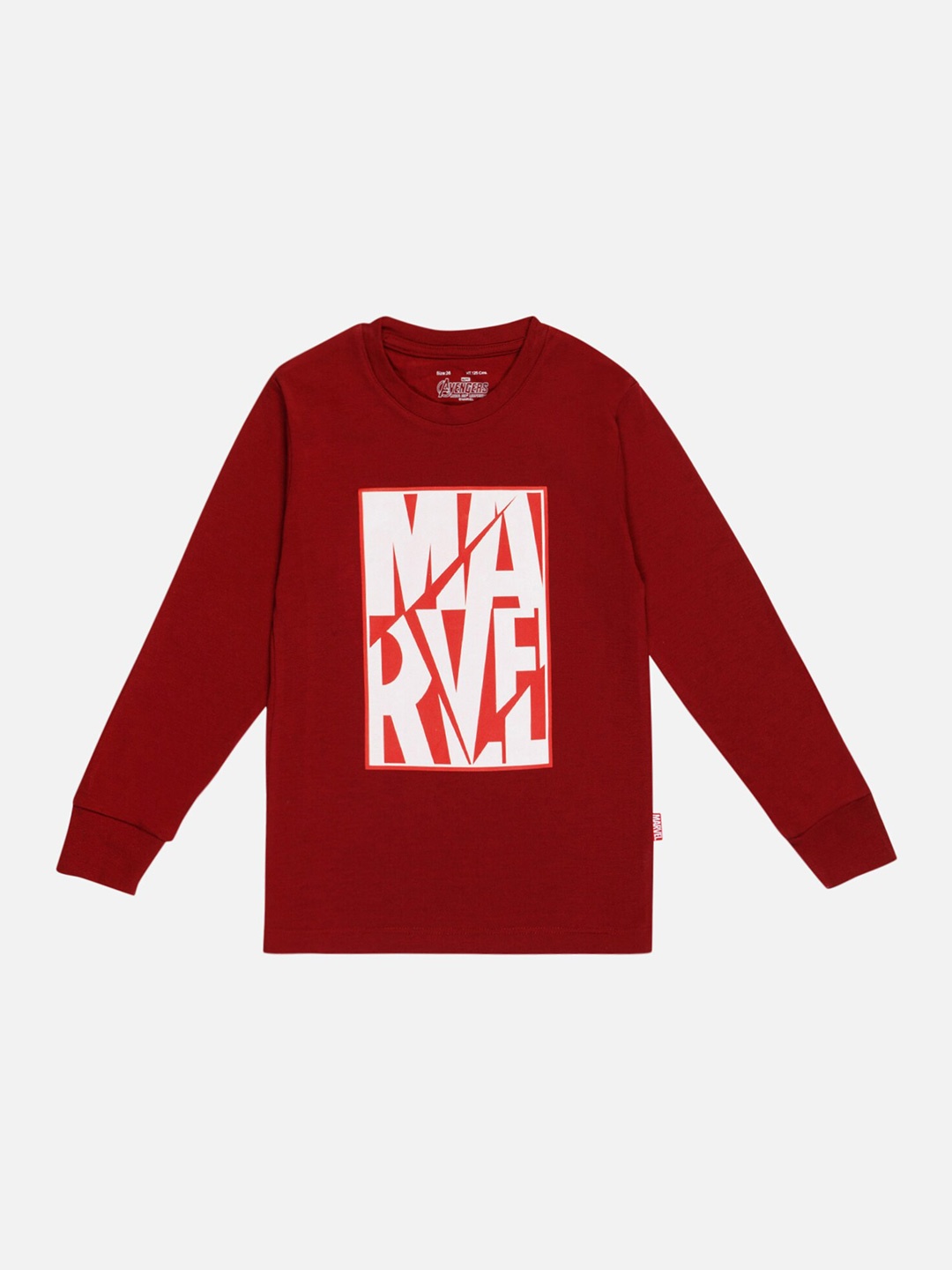 

Bodycare Boys Typography Printed Cotton Applique T-shirt, Maroon