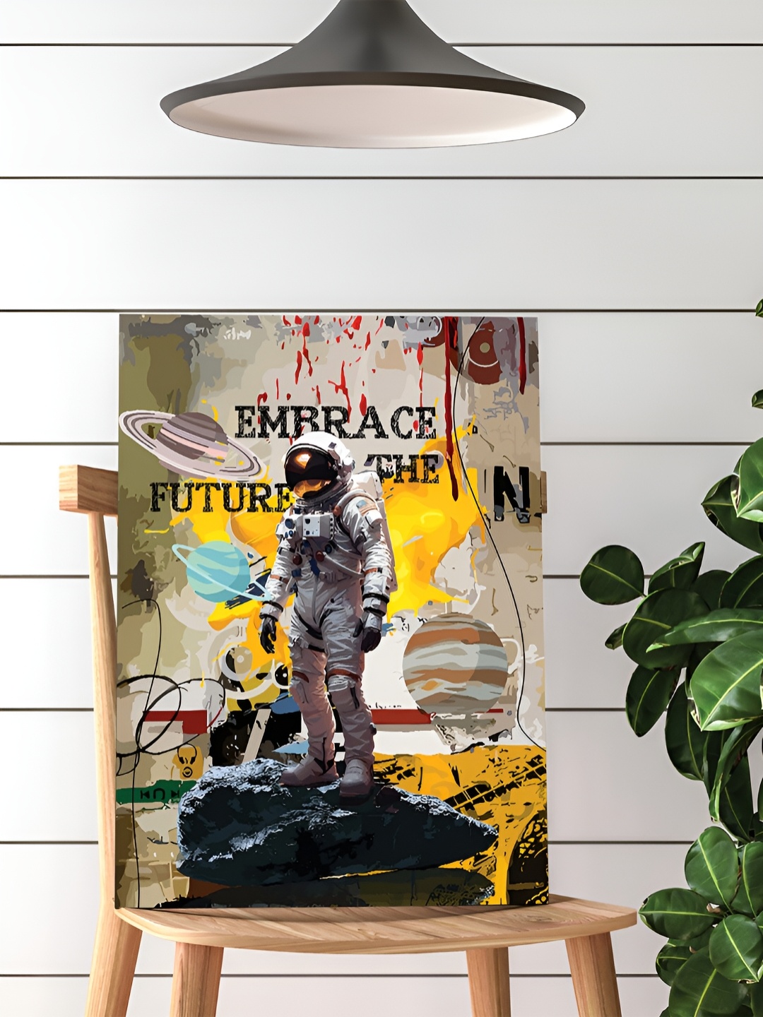 

Art Street White & Yellow 1 Piece Canvas Abstract Wall Paintings