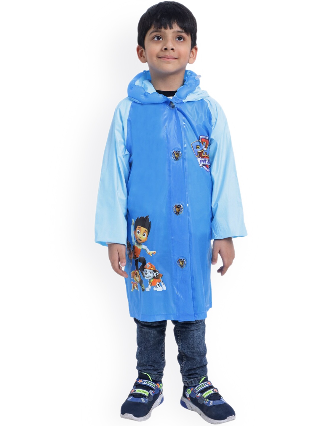 

Zacharias Boys Printed Waterproof Rain Jacket, Blue