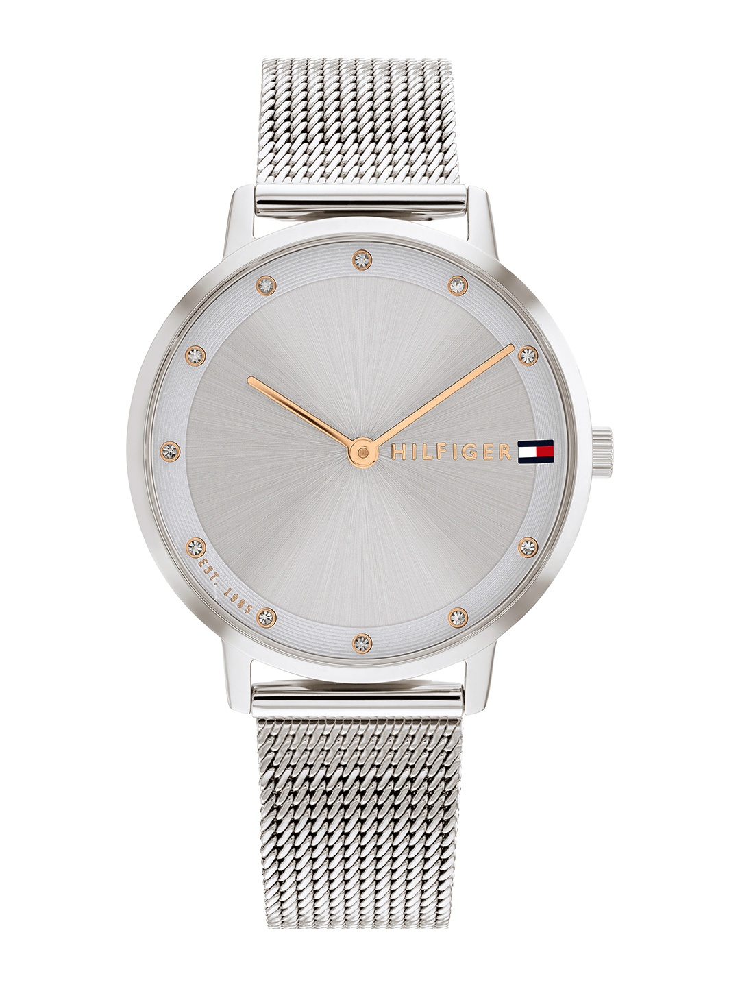 

Tommy Hilfiger Women Embellished Dial & Bracelet Style Straps Analogue Watch TH1782665, Grey