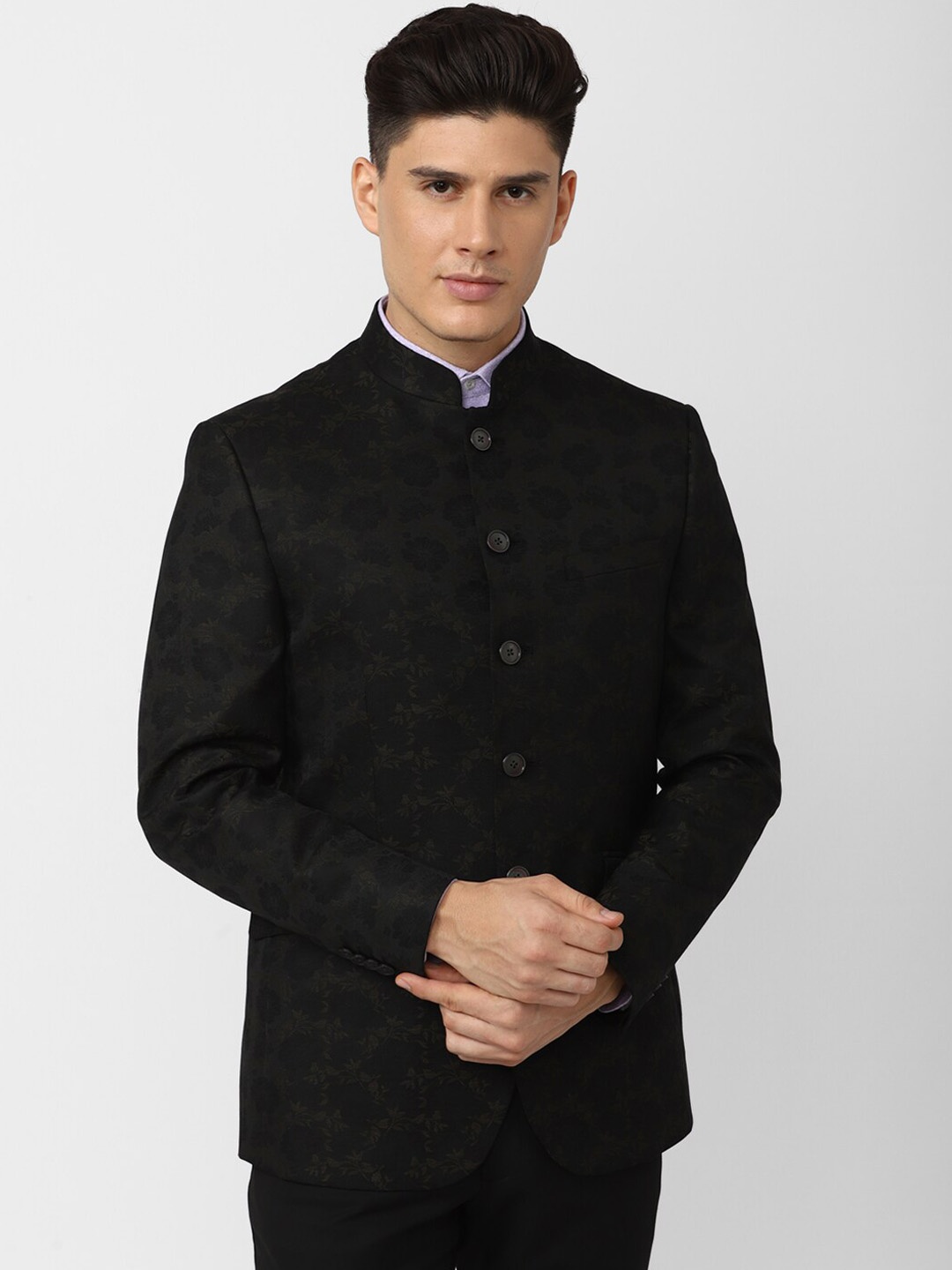 

Van Heusen Men Slim-Fit Single Breasted Party Blazer, Black