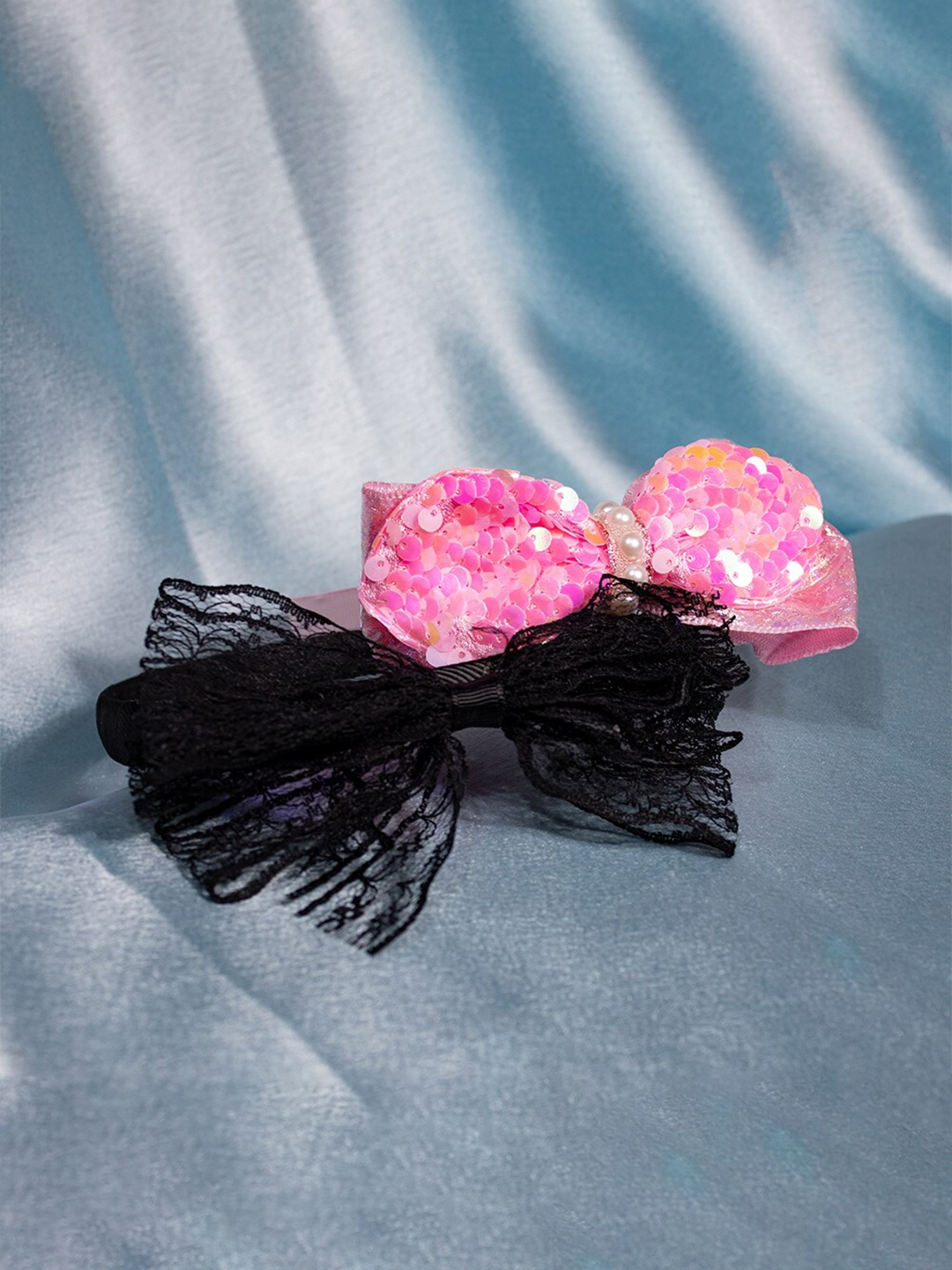 

Jewelz Women Set of 2 Embellished Hairband, Pink