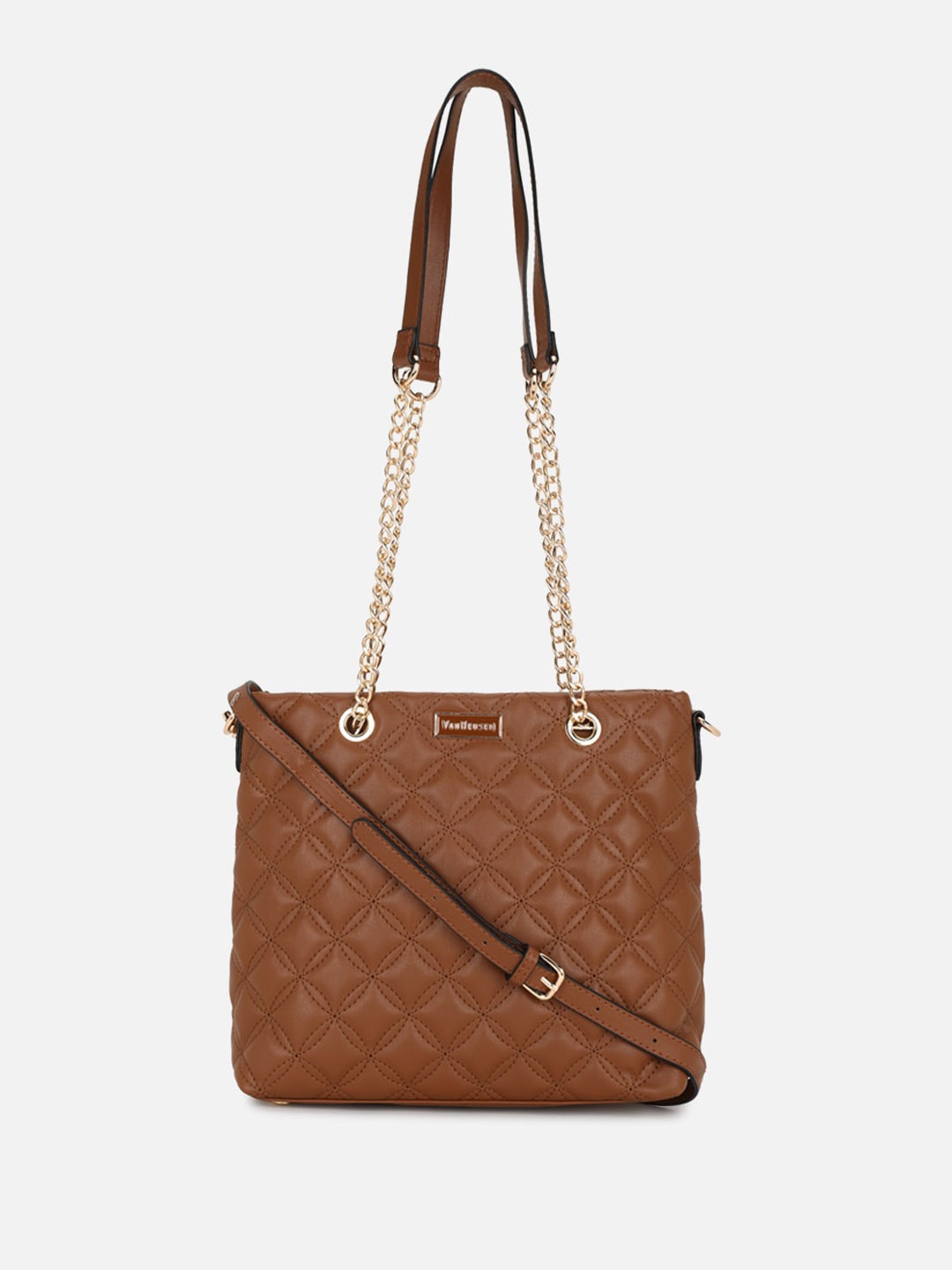 

Van Heusen Woman Textured Structured Sling Bag, Brown