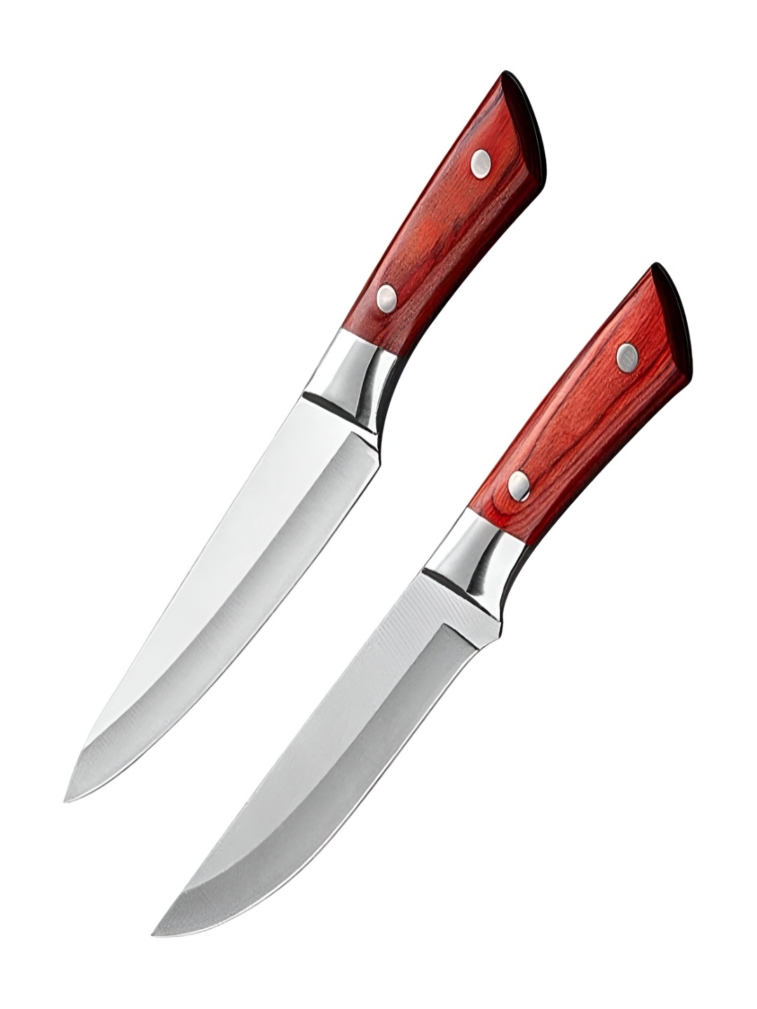 

P-Plus International Silver-Toned & Brown Stainless Steel Knife