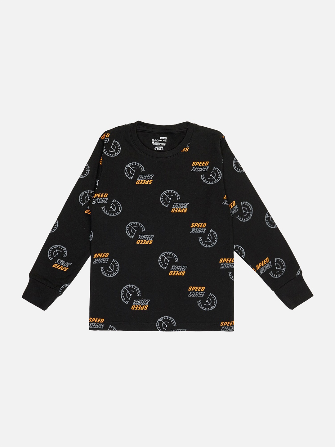 

Bodycare Boys Typograhy Printed Round Neck T-shirt, Black