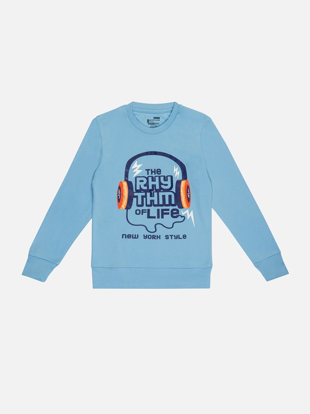 

Bodycare Boys Typography Printed Cotton T-shirt, Blue