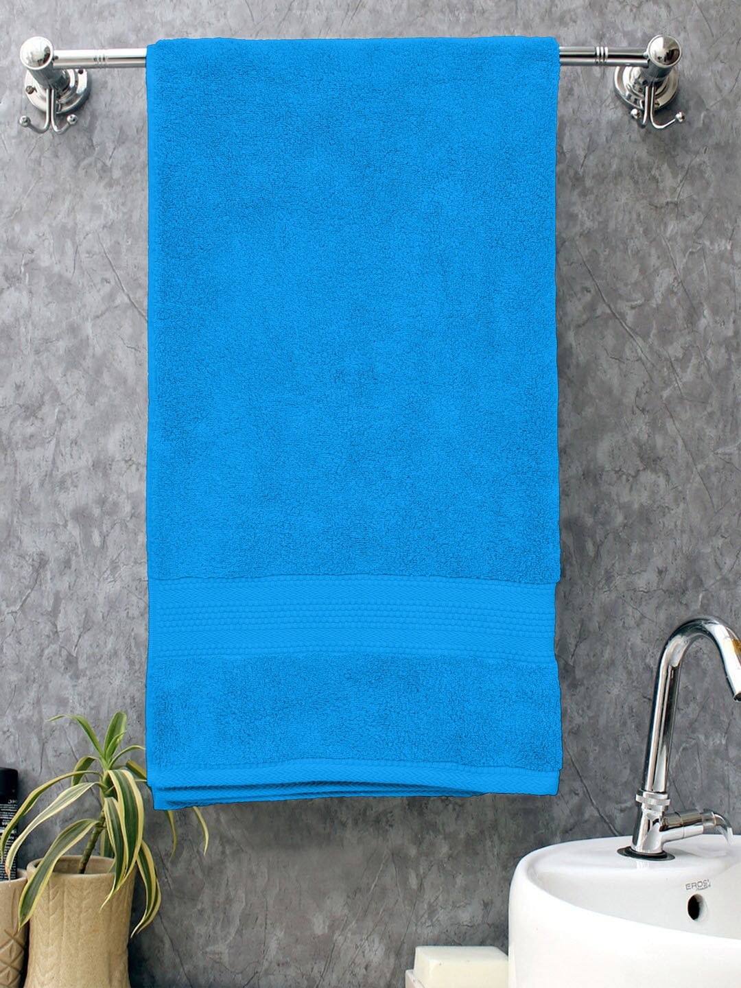 

BOMBAY DYEING Unisex Sea Green Bath Towels