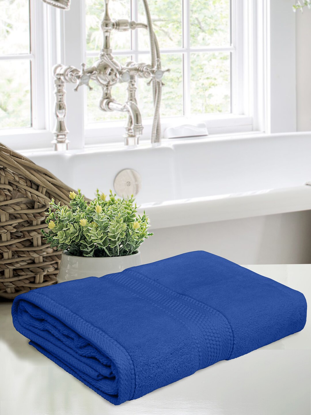

BOMBAY DYEING Unisex Turquoise Blue Bath Towels