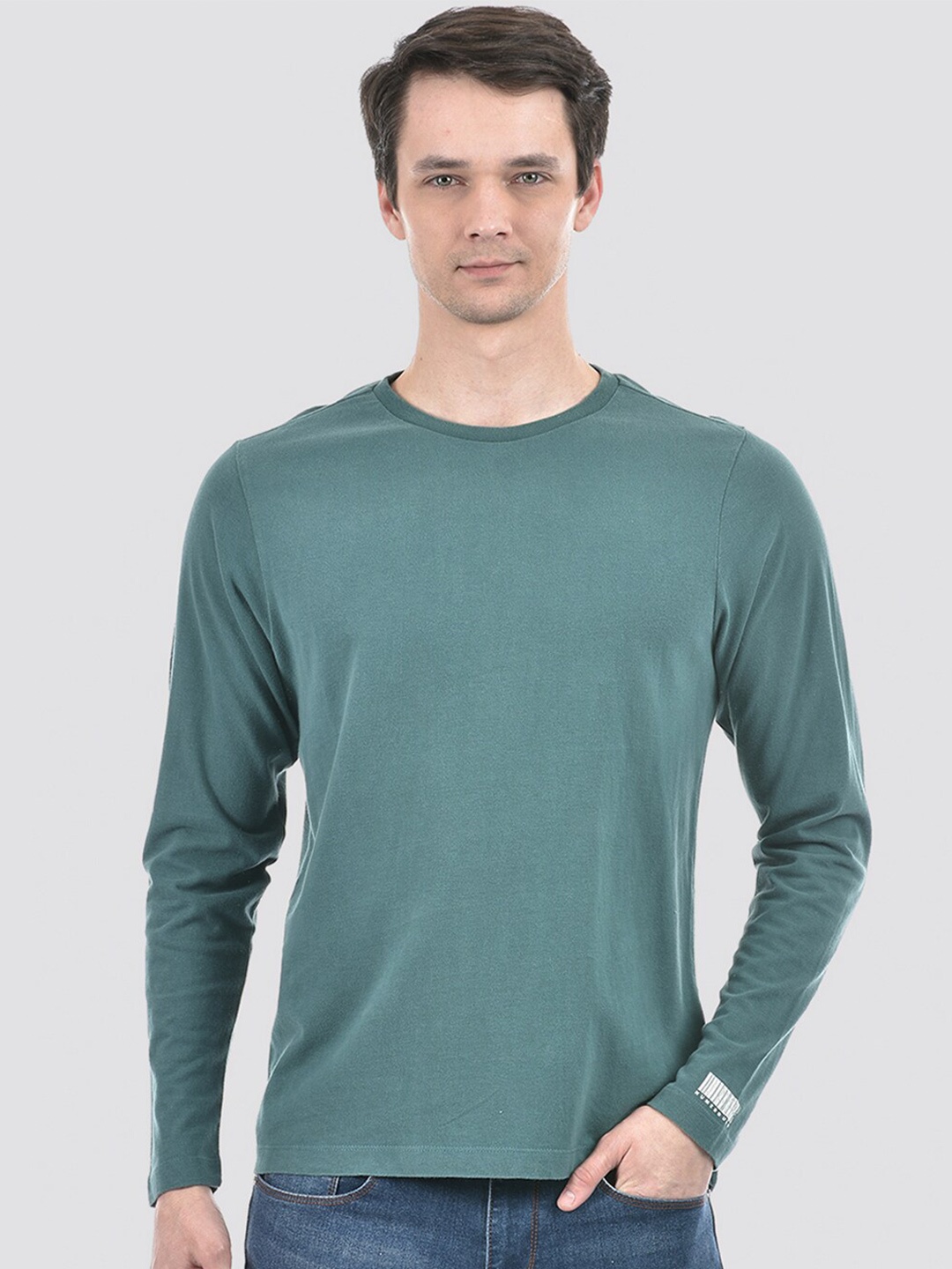 

Numero Uno Round Neck Pure Cotton T-shirt, Green