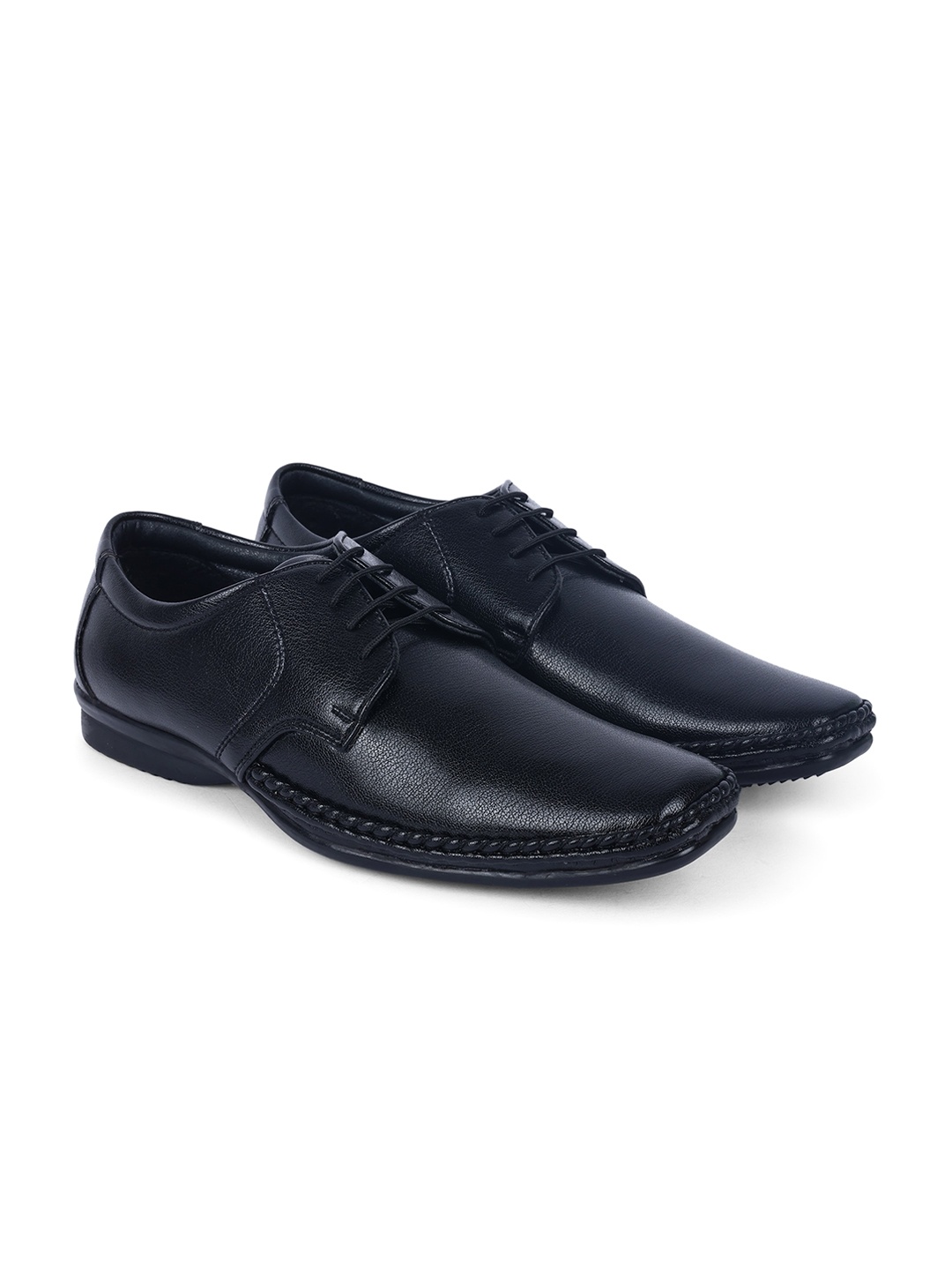 

Field Care Men Textured Formal Derbys, Black