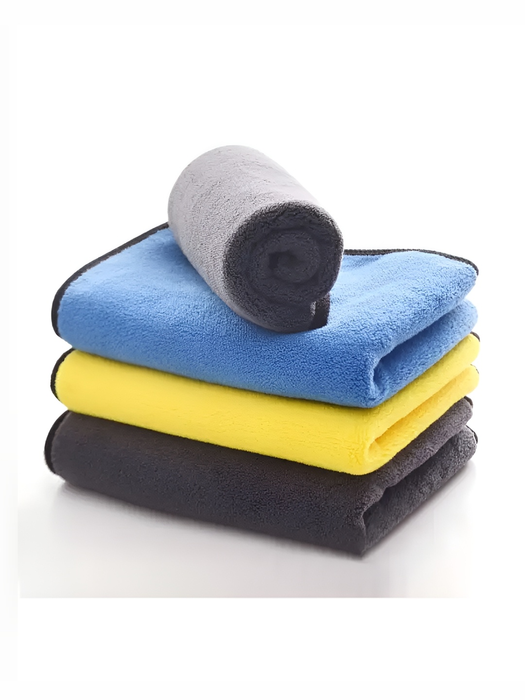 

Cotton Bolls Textiles Yellow & Blue 4 Pcs Cleaning Cloth Set
