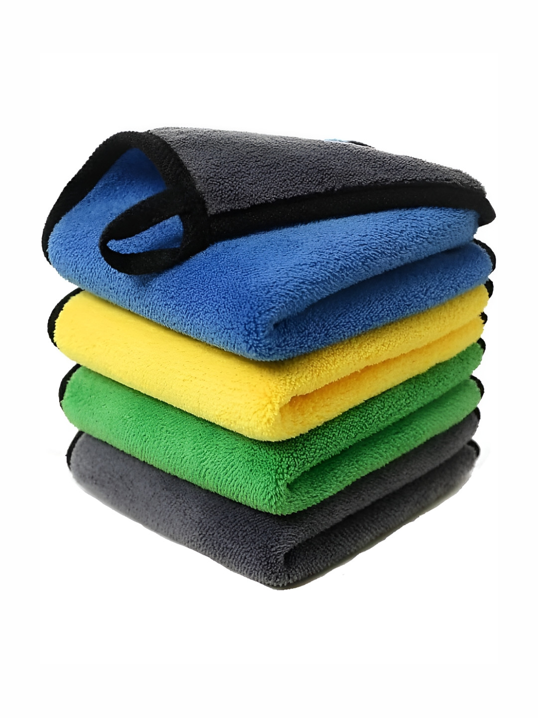 

Cotton Bolls Textiles Yellow & Blue 4 Pcs Cleaning Cloth Set