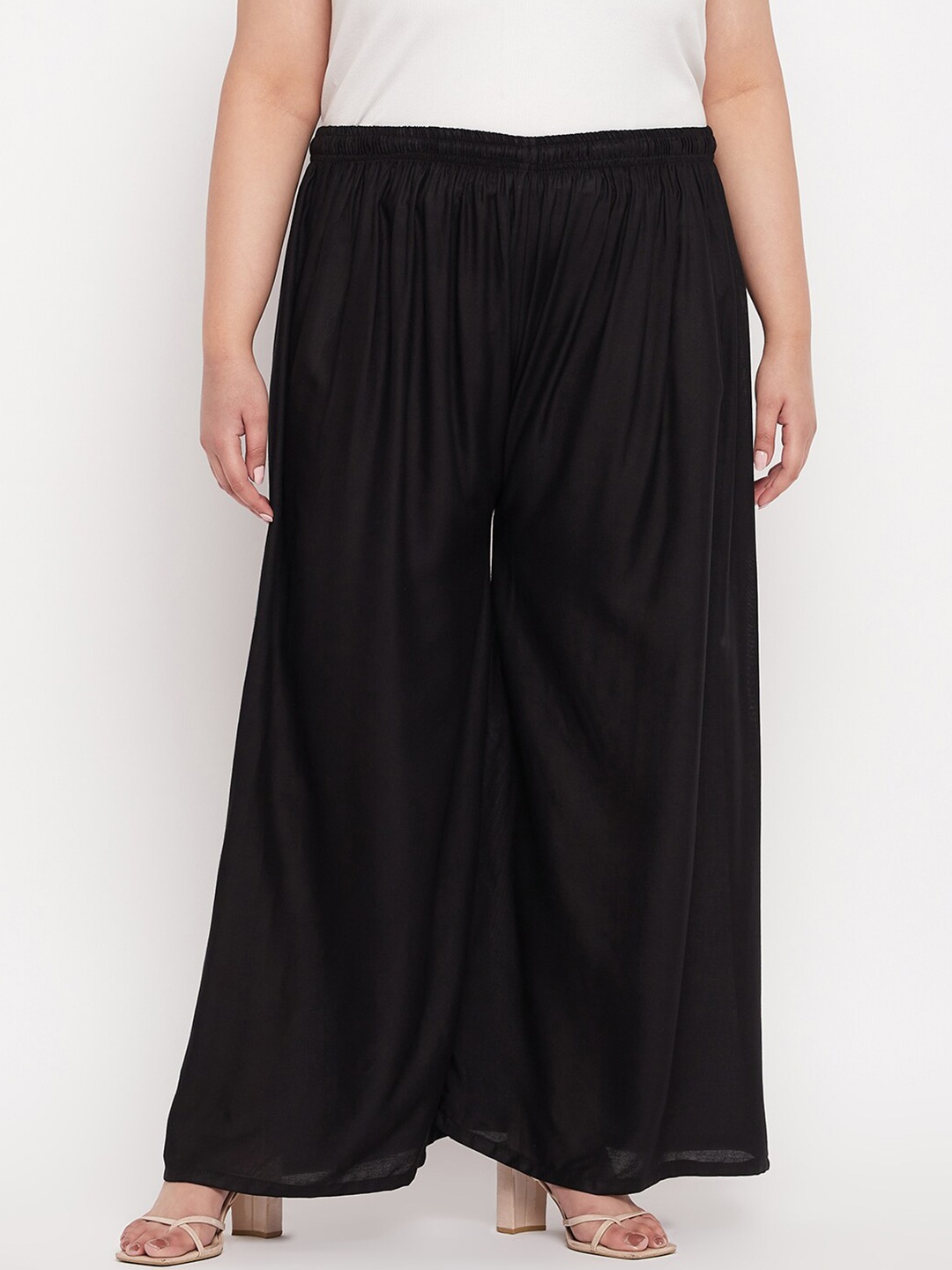 

Clora Creation Women Wide Leg Palazzo, Black