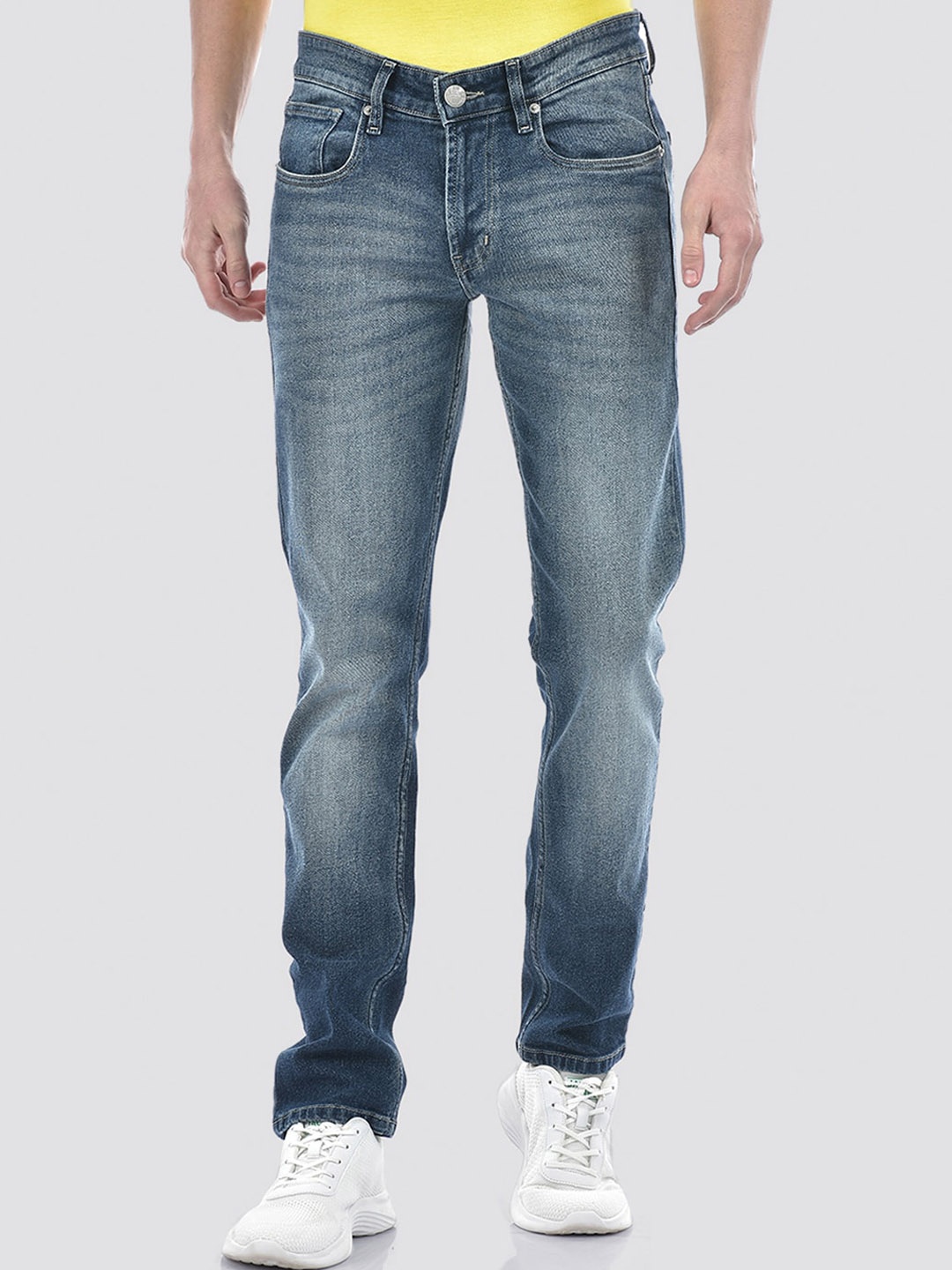 

Numero Uno Men Solid Martin/Tapered Slim Fit Sustainable Stretchable Jeans, Blue