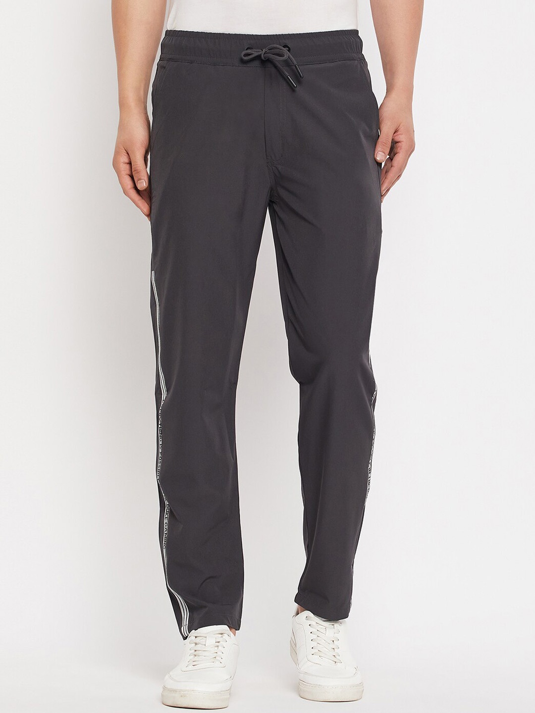 

Duke Men Cotton Slim-Fit Track Pants, Charcoal