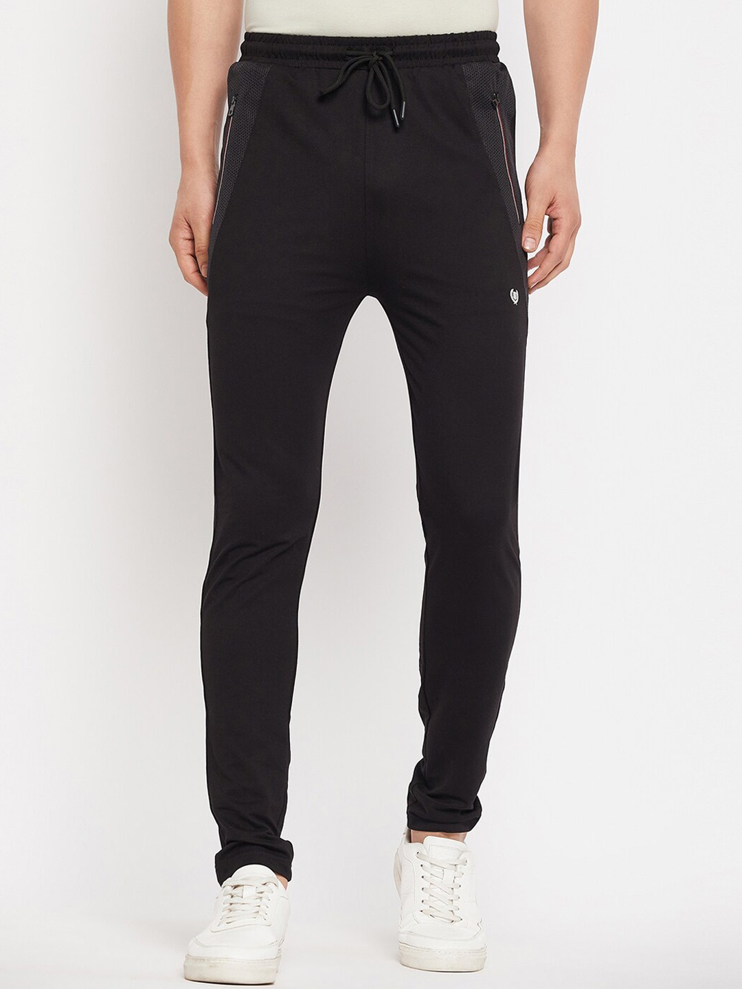 

Duke Solid Cotton Relaxed Fit Mid-Rise Track Pants, Black