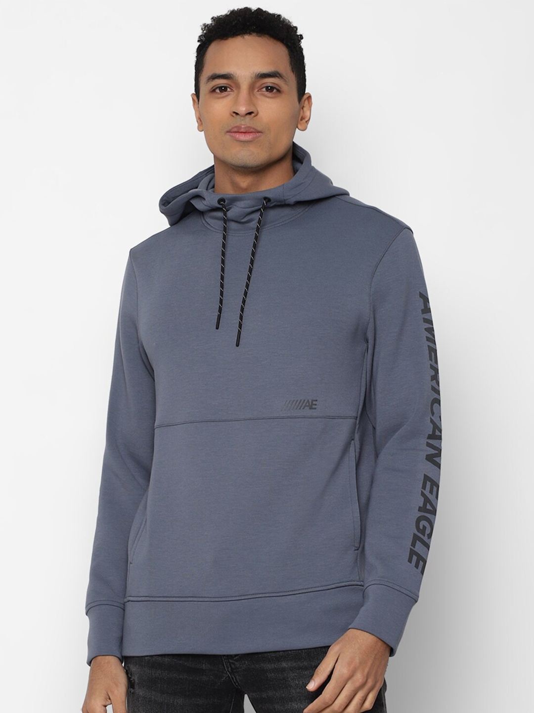 

AMERICAN EAGLE OUTFITTERS Long Sleeves Hooded Sweatshirt, Grey