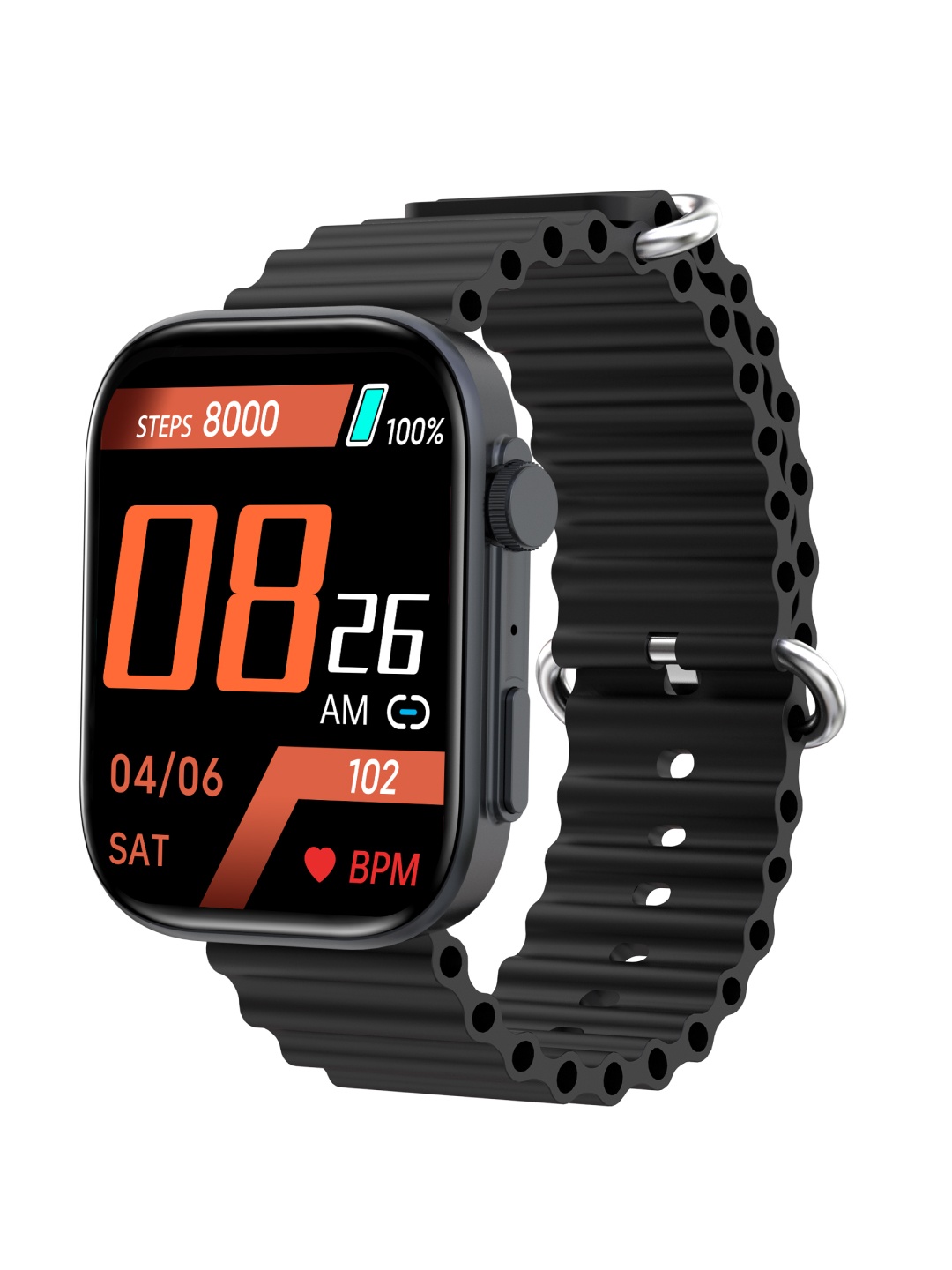 

NOISE Giga 2.01" HD Display Smartwatch, Black