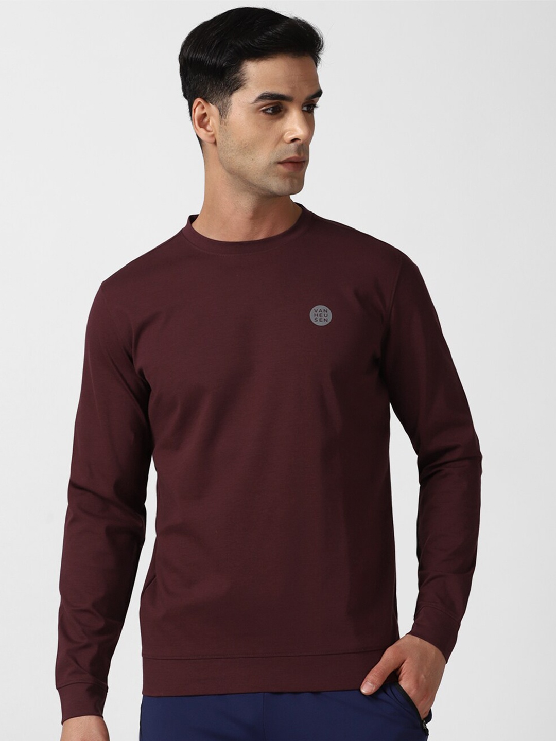 

Van Heusen Flex Crew Neck Pullover Sweatshirt, Maroon