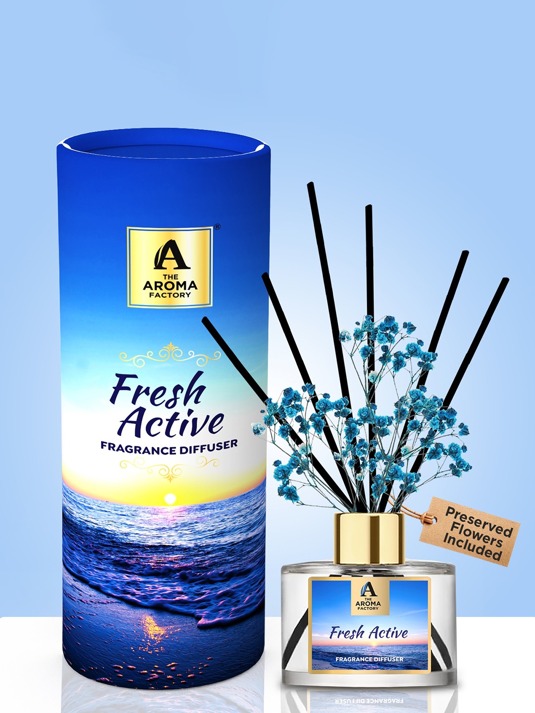 

The Aroma Factory Transparent Fresh Active Reed Diffuser