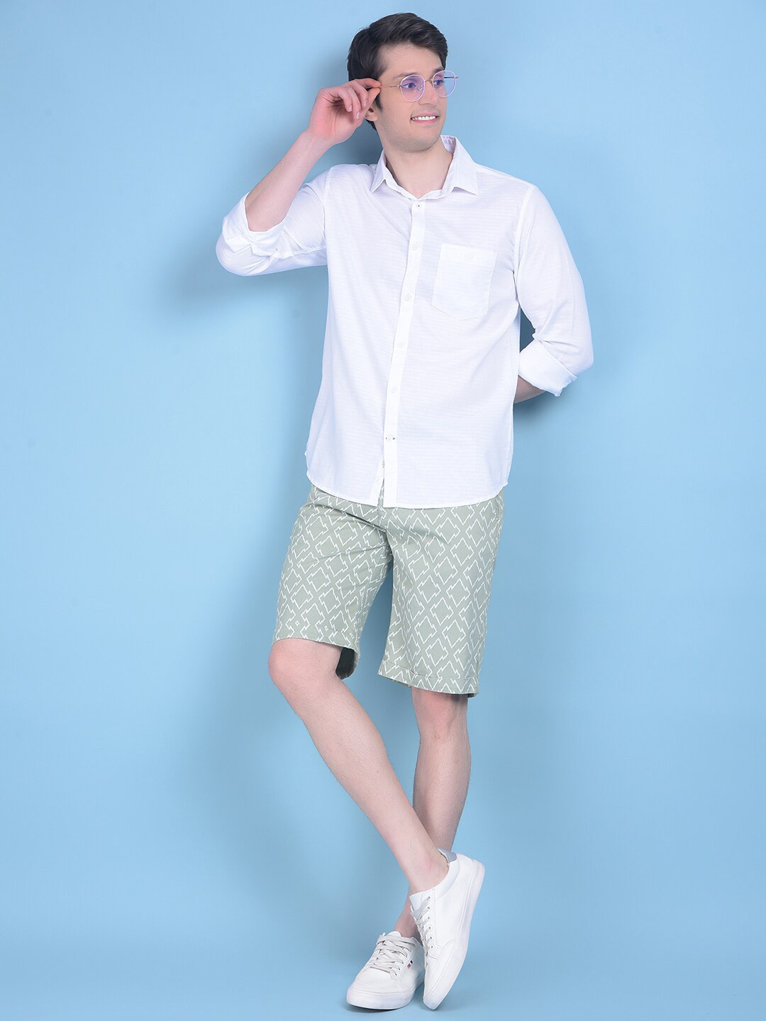

Crimsoune Club Classic Slim Fit Casual Shirt, White