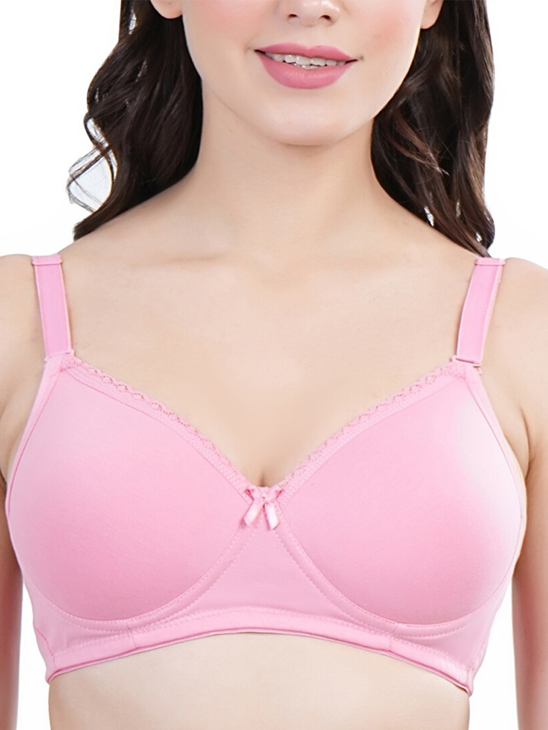 

Eve's Beauty Bra Full Coverage Lightly Padded, Pink