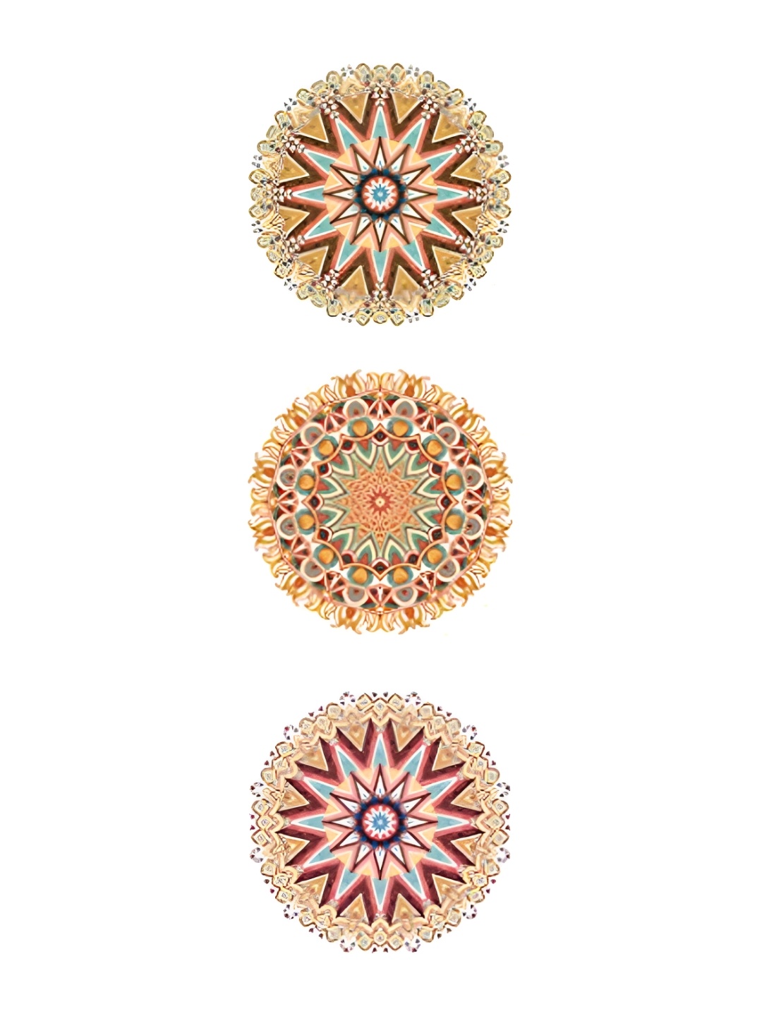 

REAL ART Red & Yellow 3 Pcs Ceramic Wall Plate