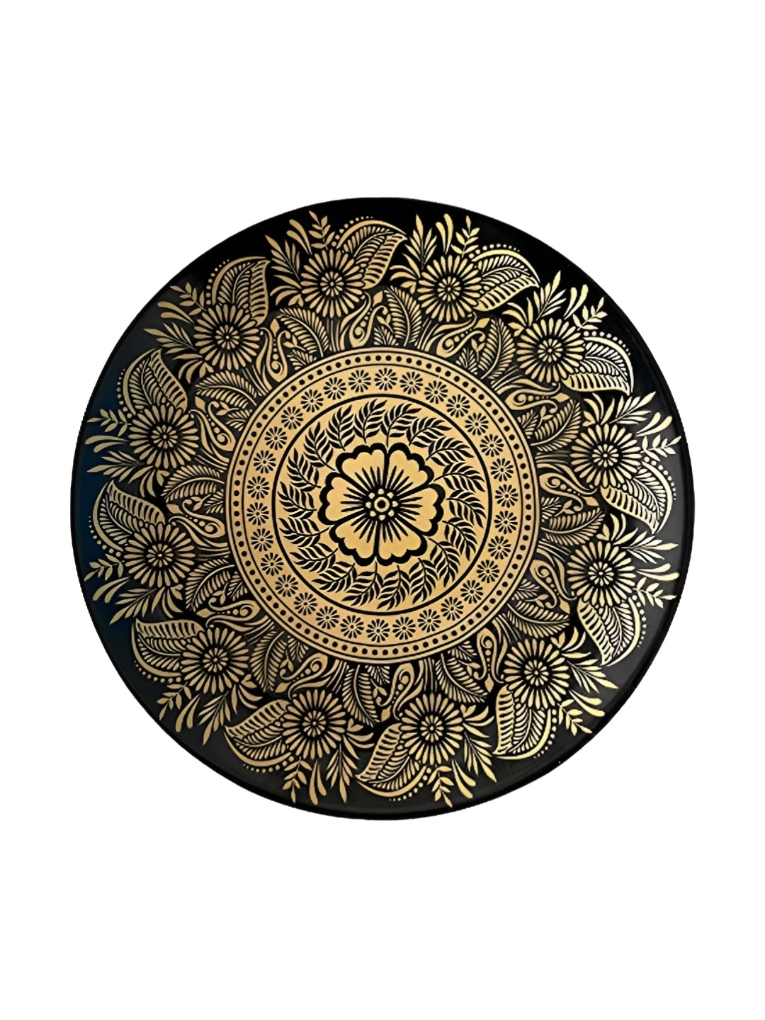 

REAL ART Black & Gold Ceramic Wall Plates