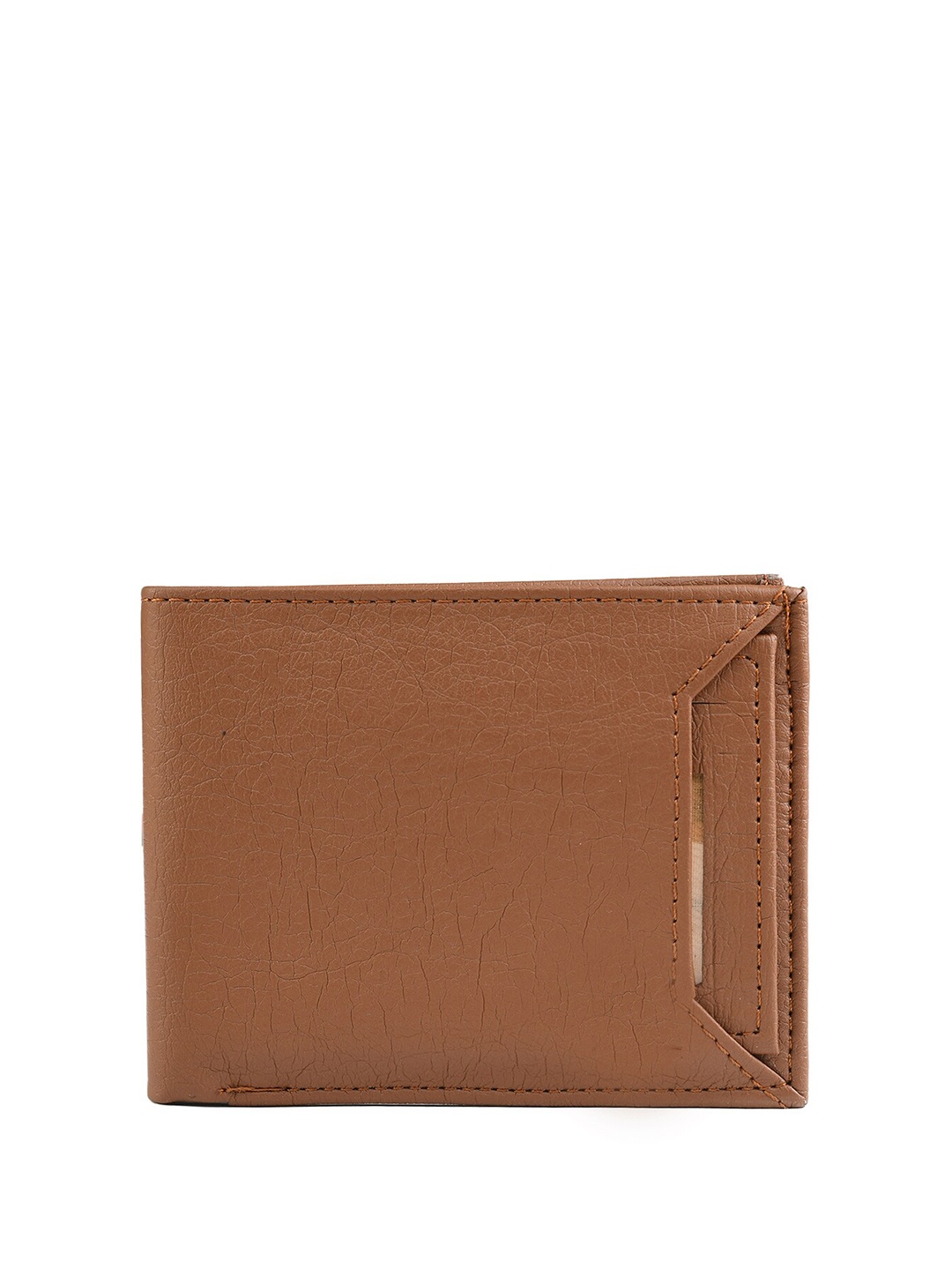 

The Roadster Lifestyle Co. Men Tan Brown Textured Formal Two Fold Wallet