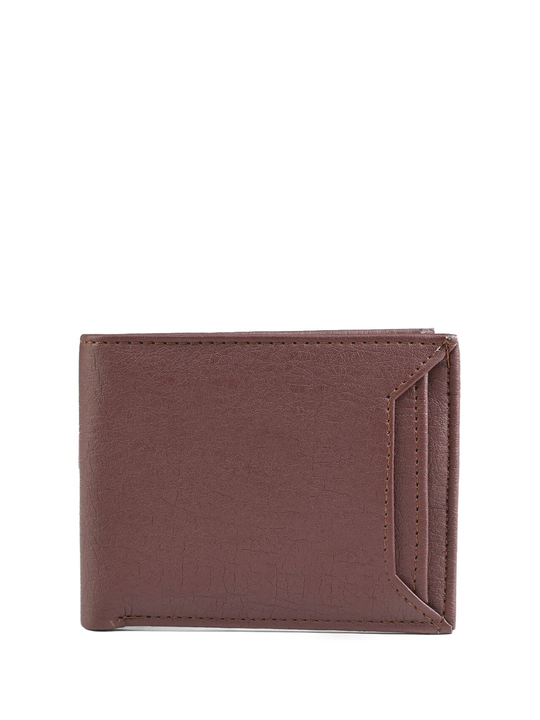 

The Roadster Lifestyle Co Men Two Fold Wallet, Brown