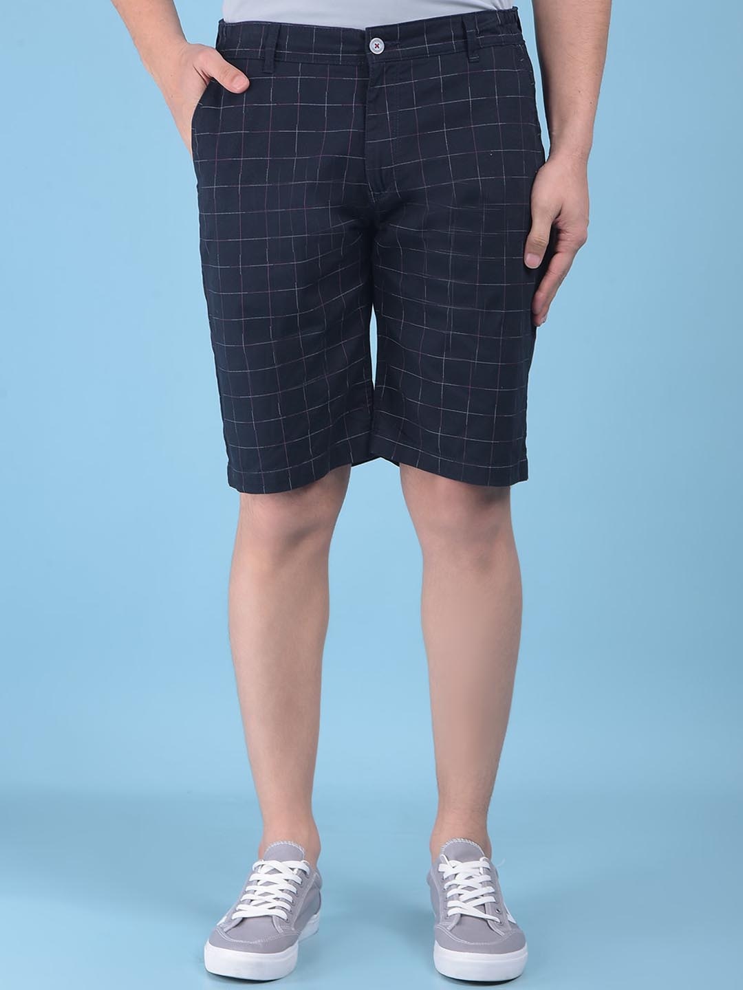 

Crimsoune Club Men Slim Fit Pure Cotton Shorts, Black
