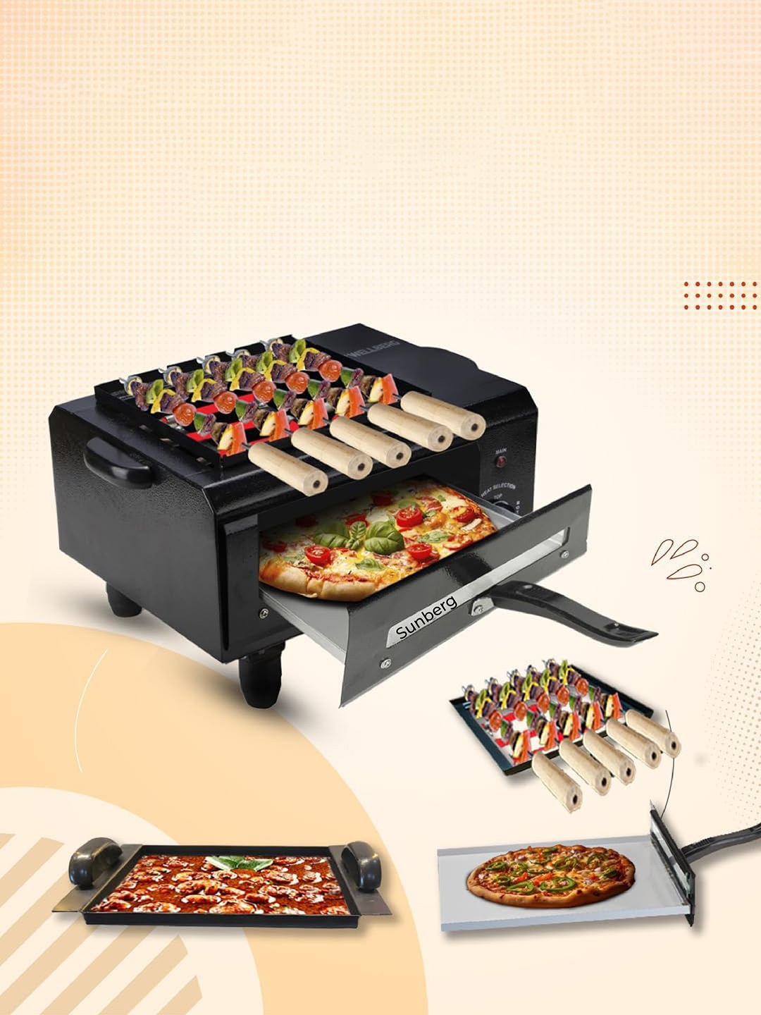 

Sunberg Black Electra Tandoor -2000W