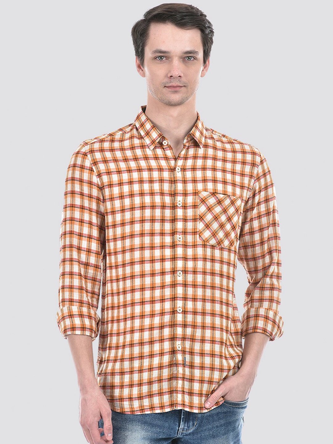 

Numero Uno Men Checkered Slim Fit Shirt, Multi
