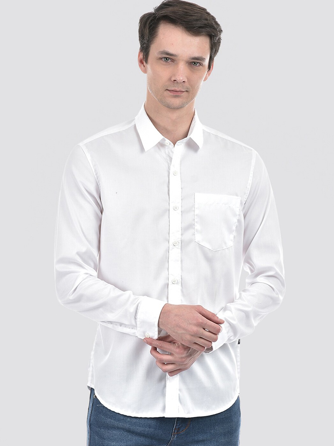 

Numero Uno Men Solid Slim Fit Shirt, White