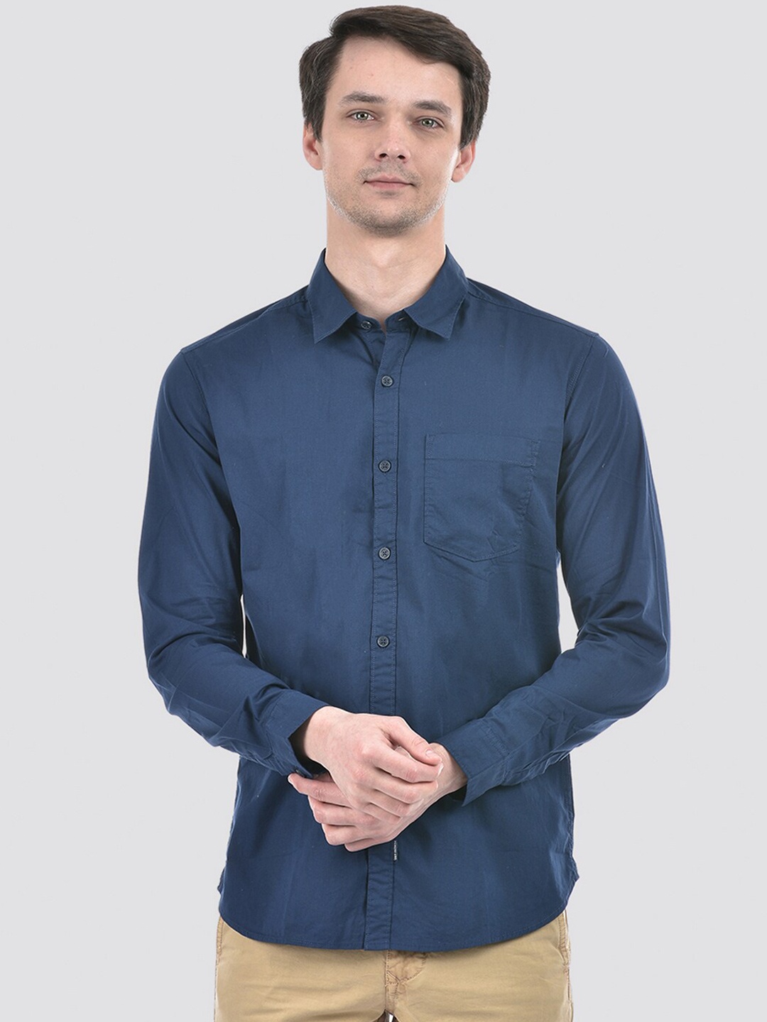 

Numero Uno Men Solid Slim Fit Shirt, Blue