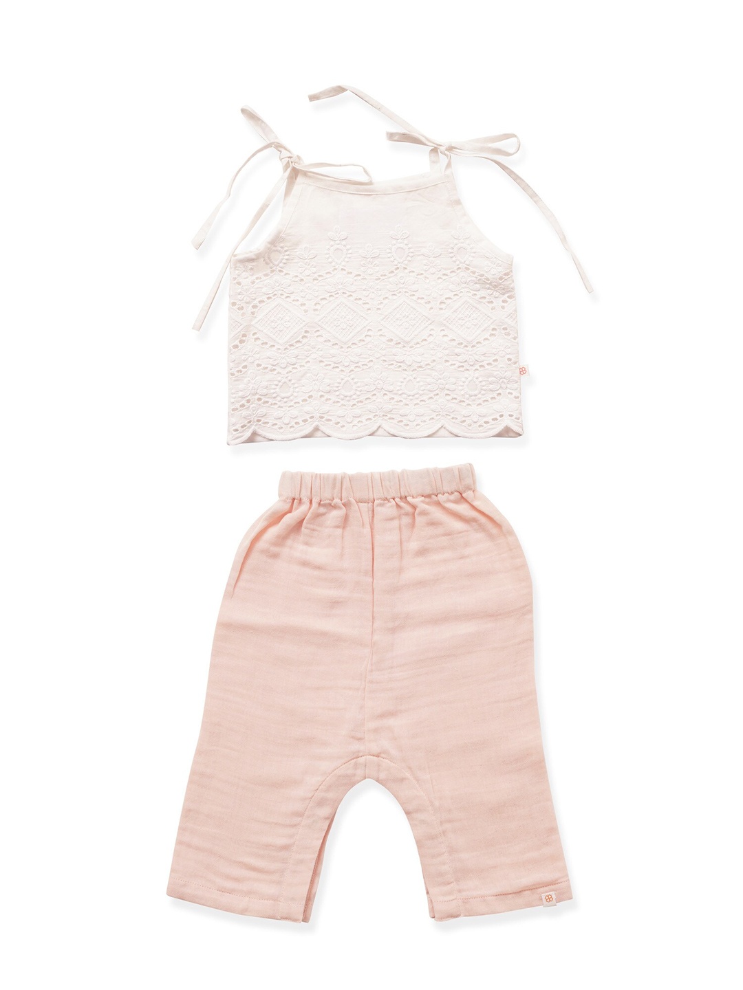 

GREENDIGO Unisex Kids Top with Pyjamas, Off white