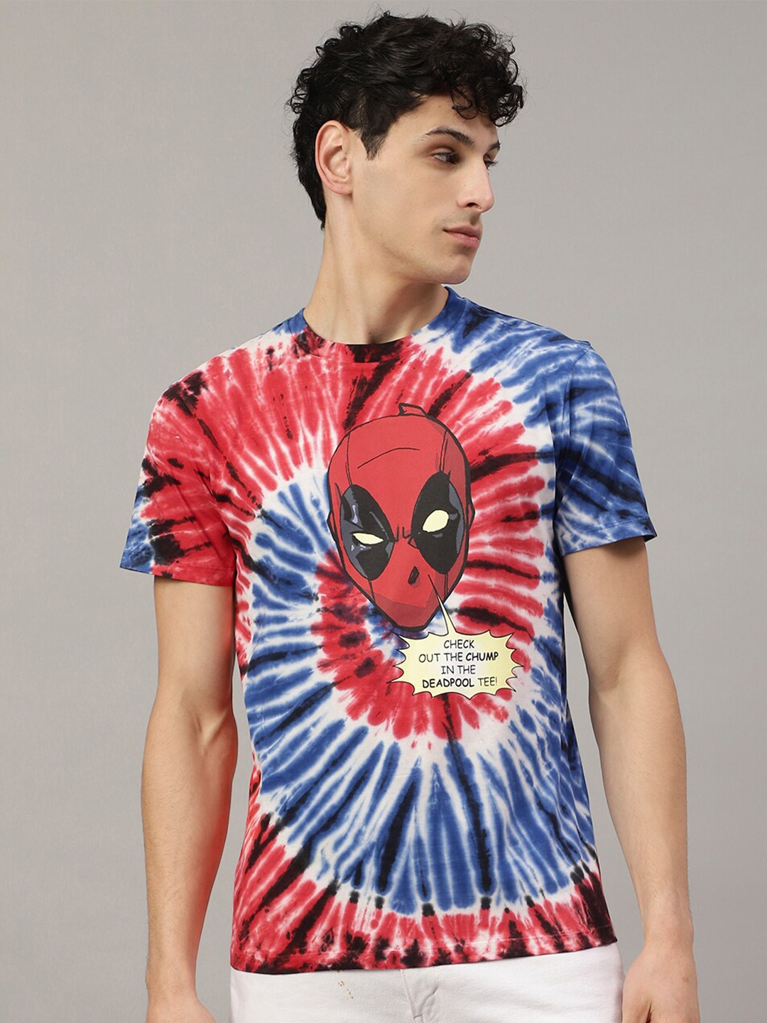 Free Authority Deadpool Printed T-Shirt, Red