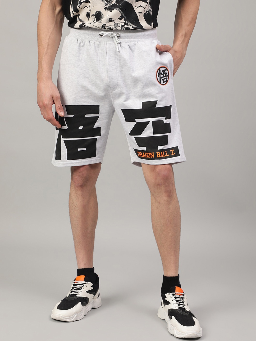 

Free Authority Dragon Ball Z Printed Shorts, Grey