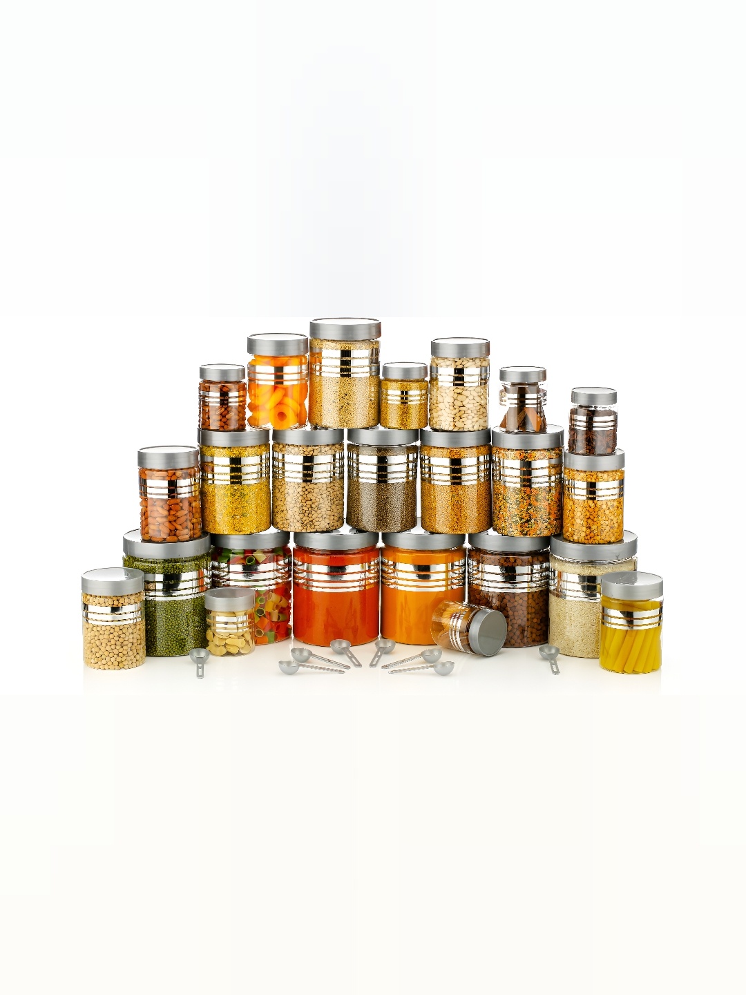 

2Mech Silver-Toned 24Pcs Food Containers