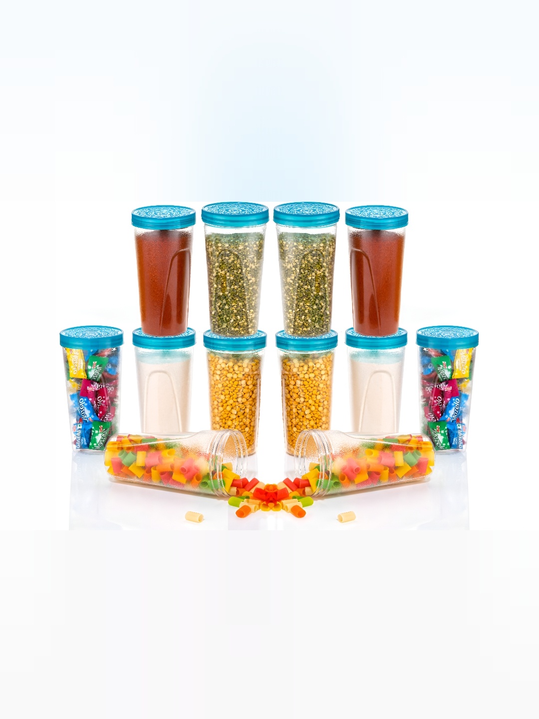 

2Mech Blue 12 Pieces Grocery Container 550 ml Each