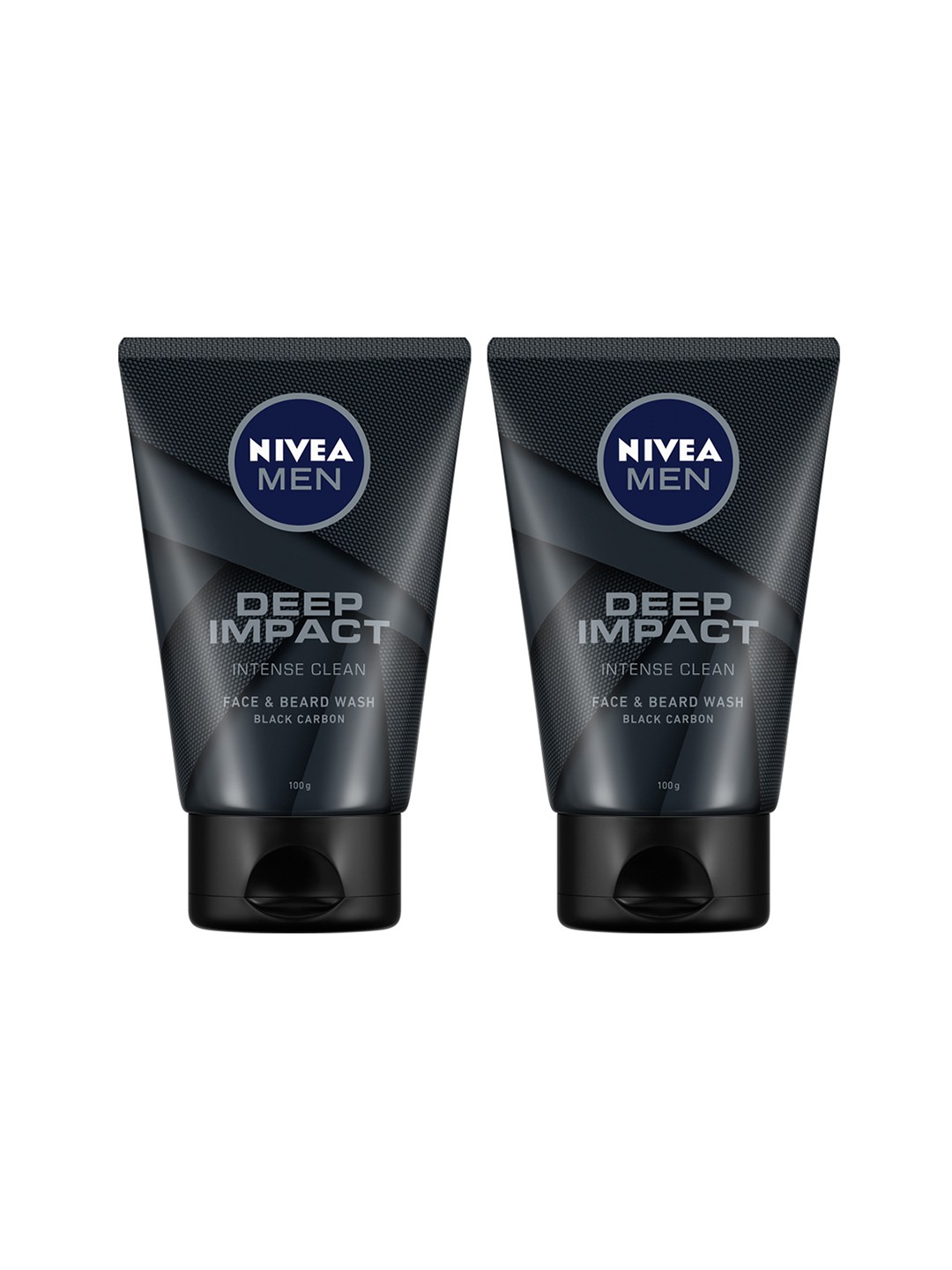 

Nivea Men Pack Of 2 Deep Impact Face Wash - 100gm Each, Black