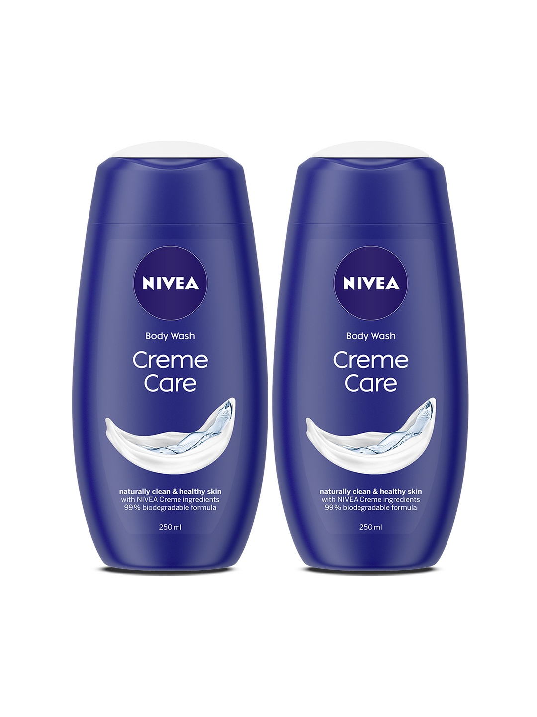

Nivea Pack of 2 Creme Care Body Wash - 250ml Each, Navy blue