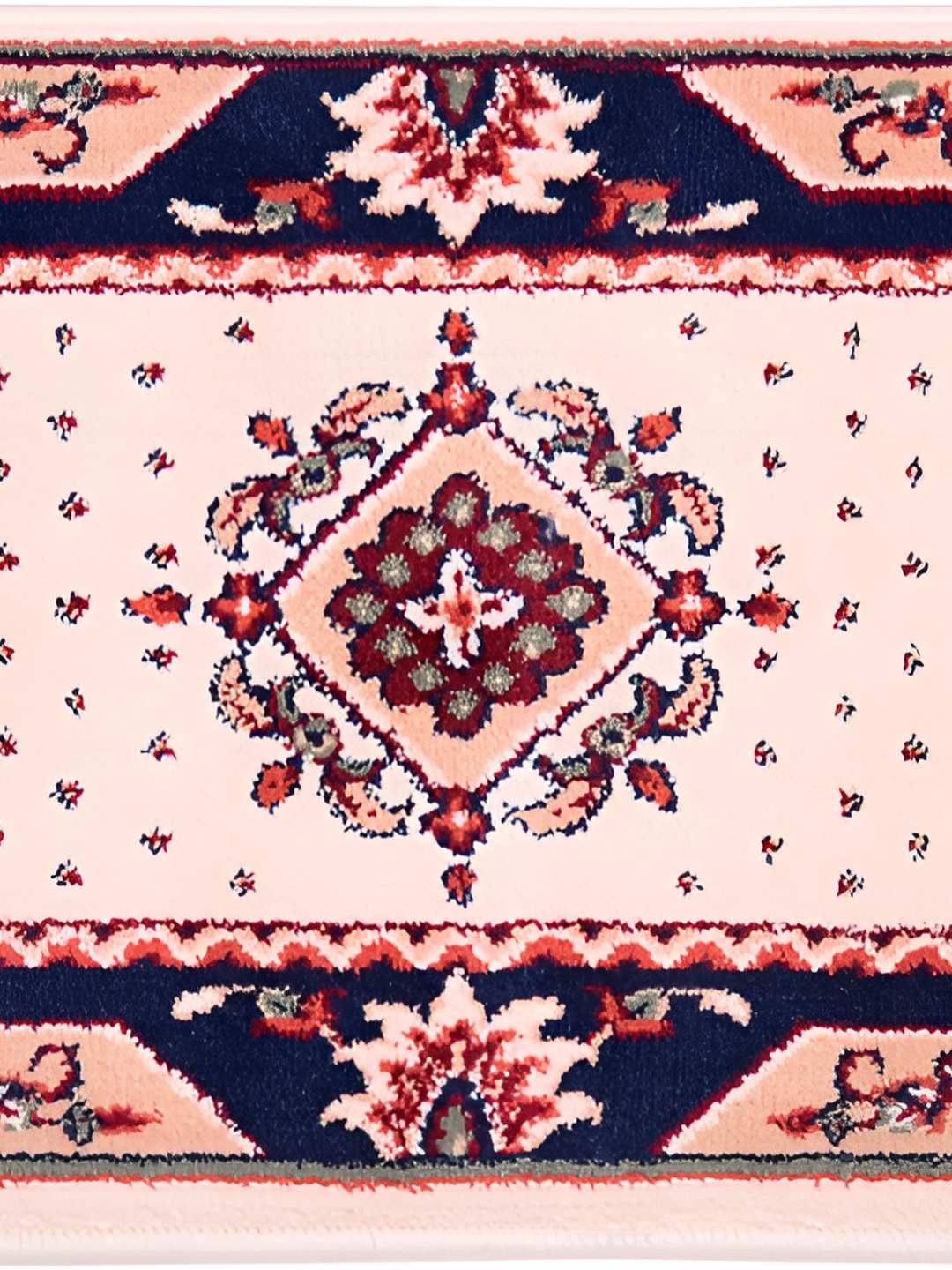 

Carpet Galore Beige & Blue Floral Printed Water Resistant Doormats