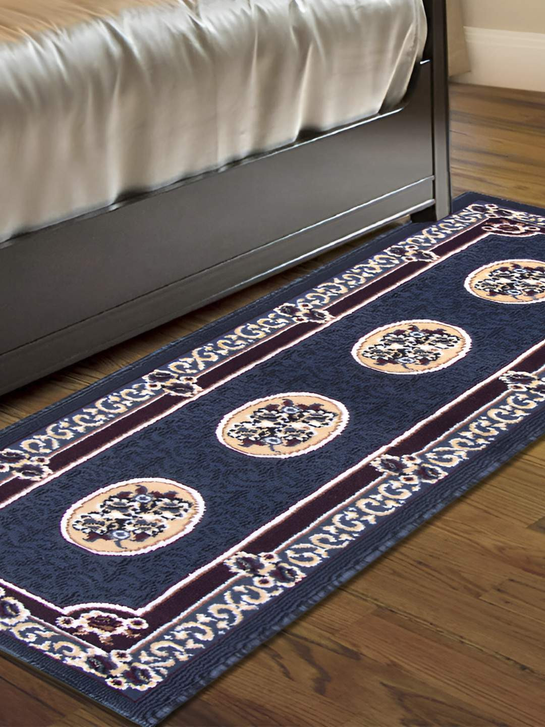 

Carpet Galore Grey and Beige Ethnic Motif- Printed Water Resistant Floor Mat